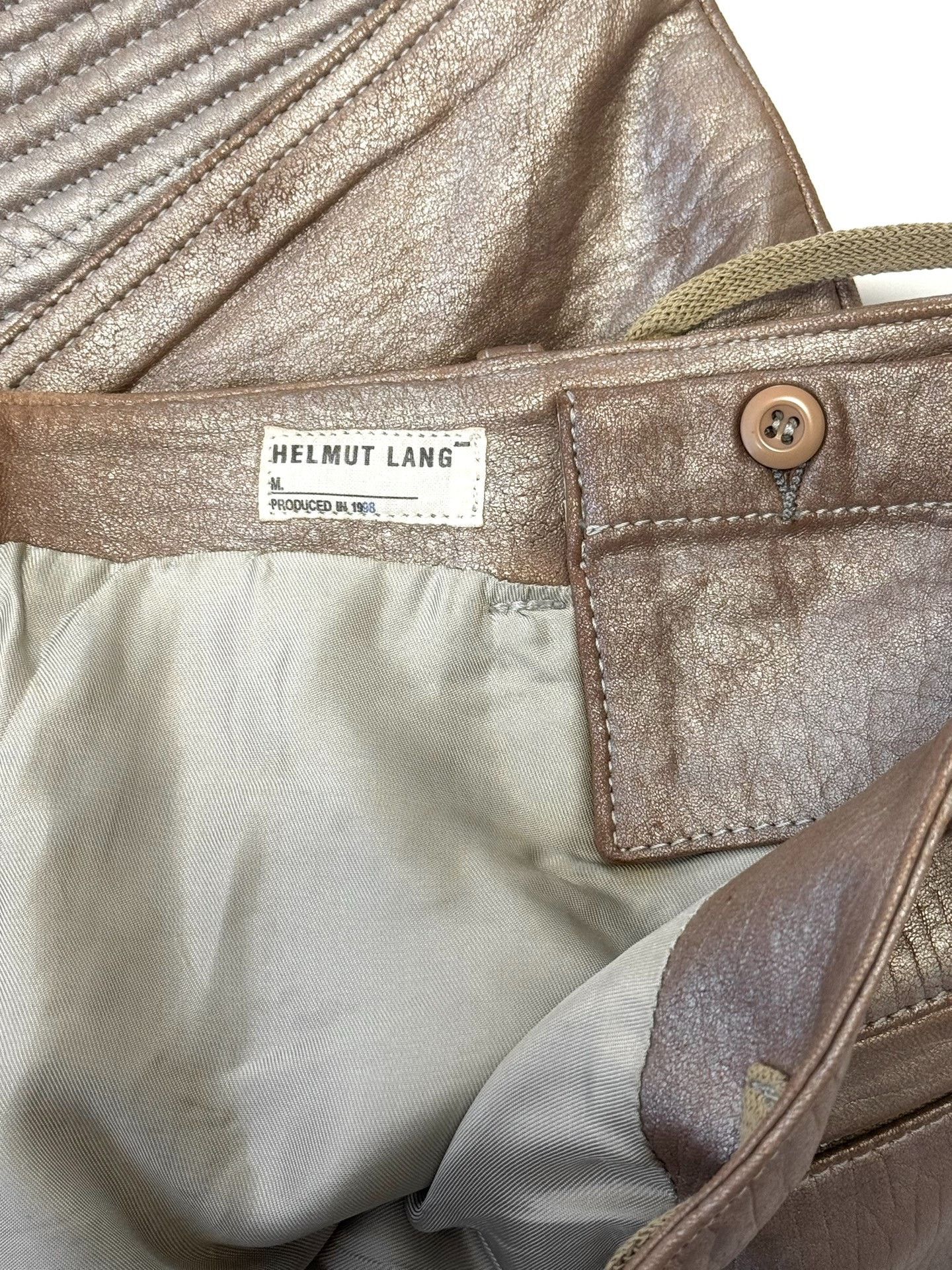 Helmut Lang Helmut Lang 1999 Astro Leather Pants Size US 26 / EU 42 - 8 Thumbnail