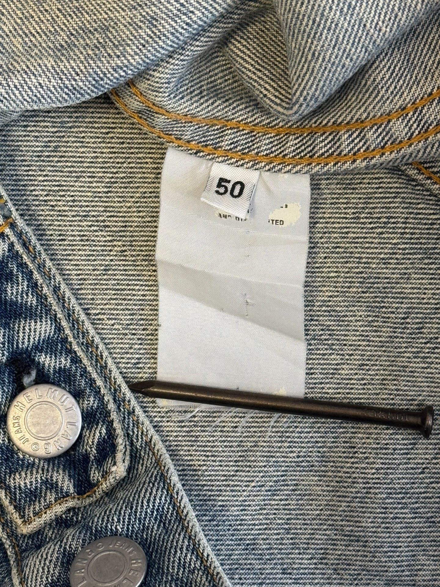 Helmut Lang Helmut Lang 1999 Single Pocket Denim Jacket Size US M / EU 48-50 / 2 - 6 Thumbnail