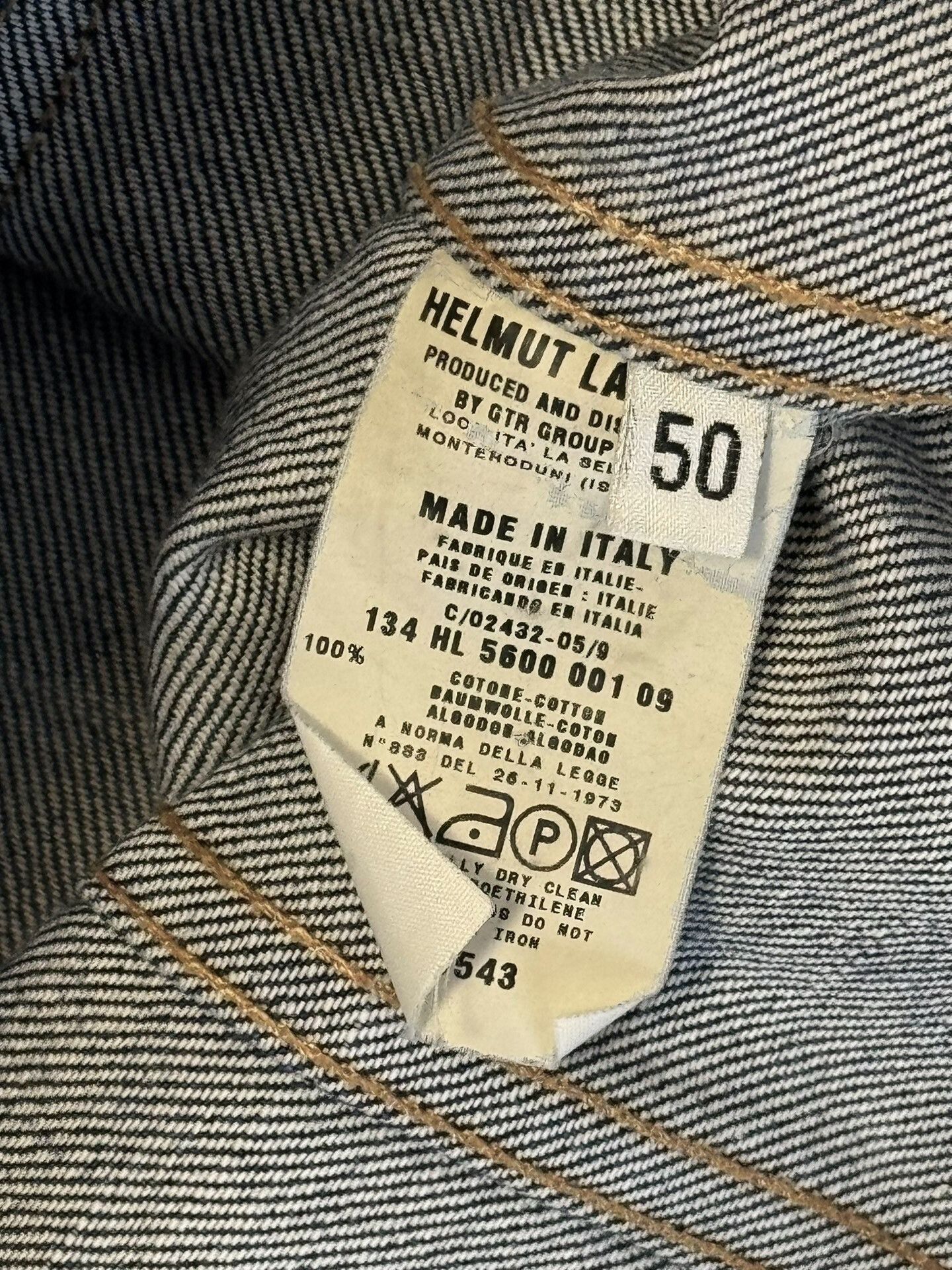 Helmut Lang Helmut Lang 1998 Single Pocket Denim Jacket Size US M / EU 48-50 / 2 - 6 Thumbnail
