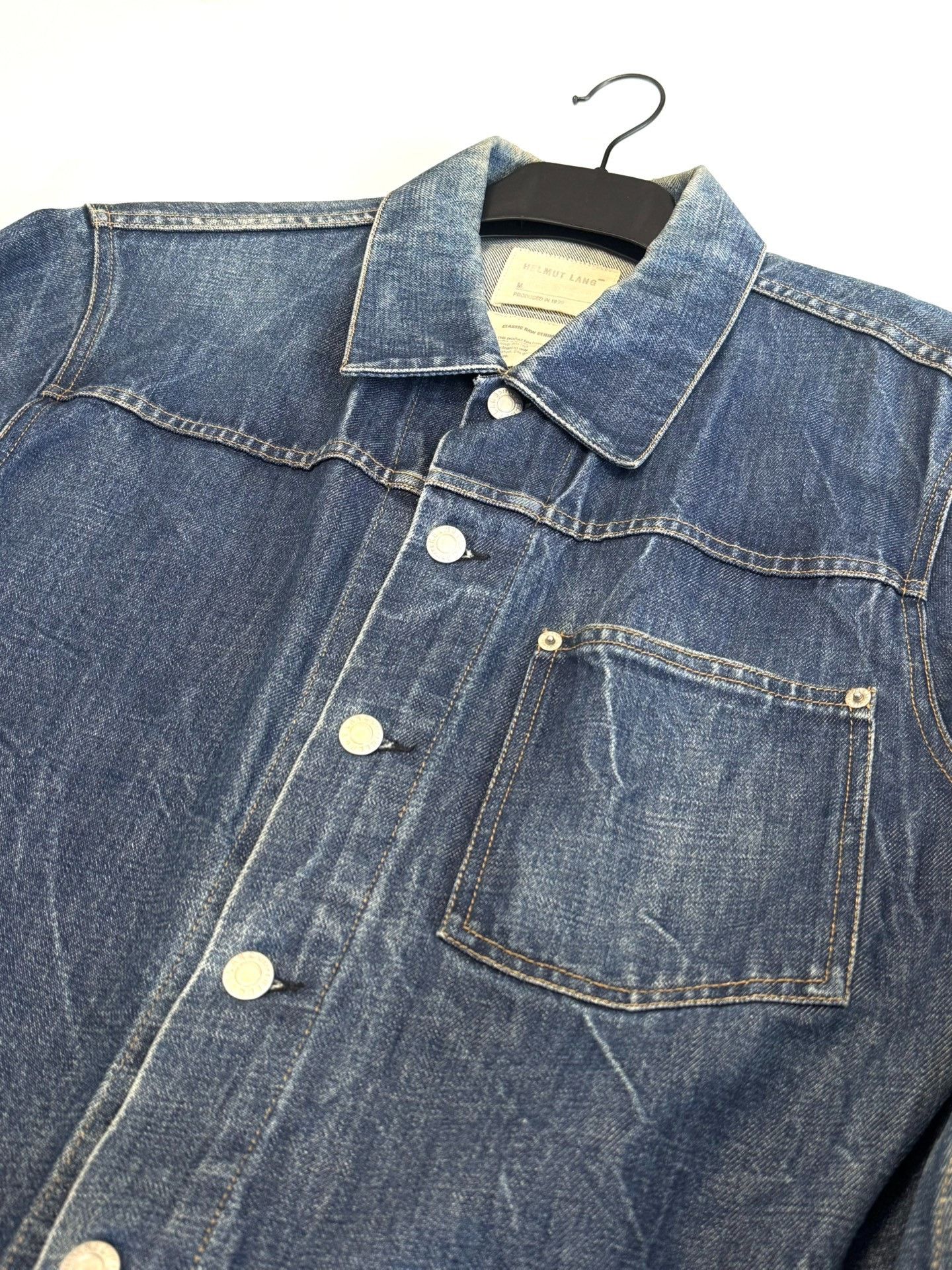 Helmut Lang Helmut Lang 1998 Single Pocket Denim Jacket Size US M / EU 48-50 / 2 - 4 Thumbnail