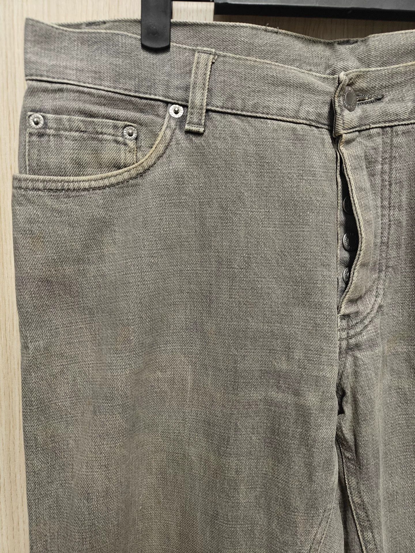 Helmut Lang Helmut Lang Classic Washed Light Gray Jeans Size US 32 / EU 48 - 3 Thumbnail