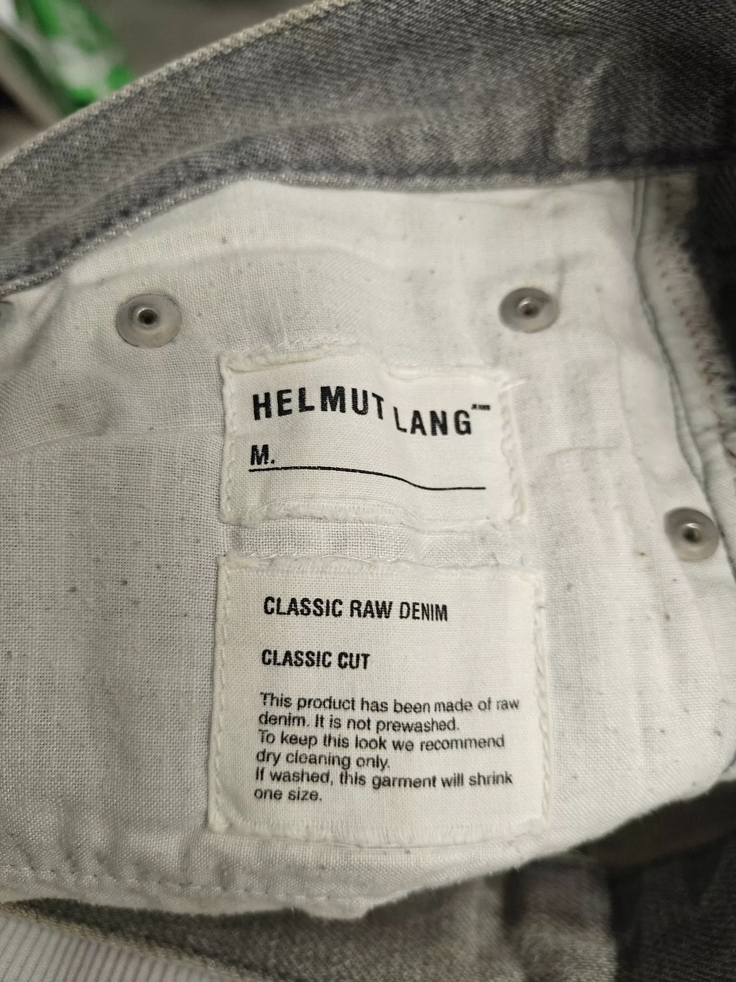Helmut Lang Helmut Lang Classic Washed Light Gray Jeans Size US 32 / EU 48 - 5 Thumbnail