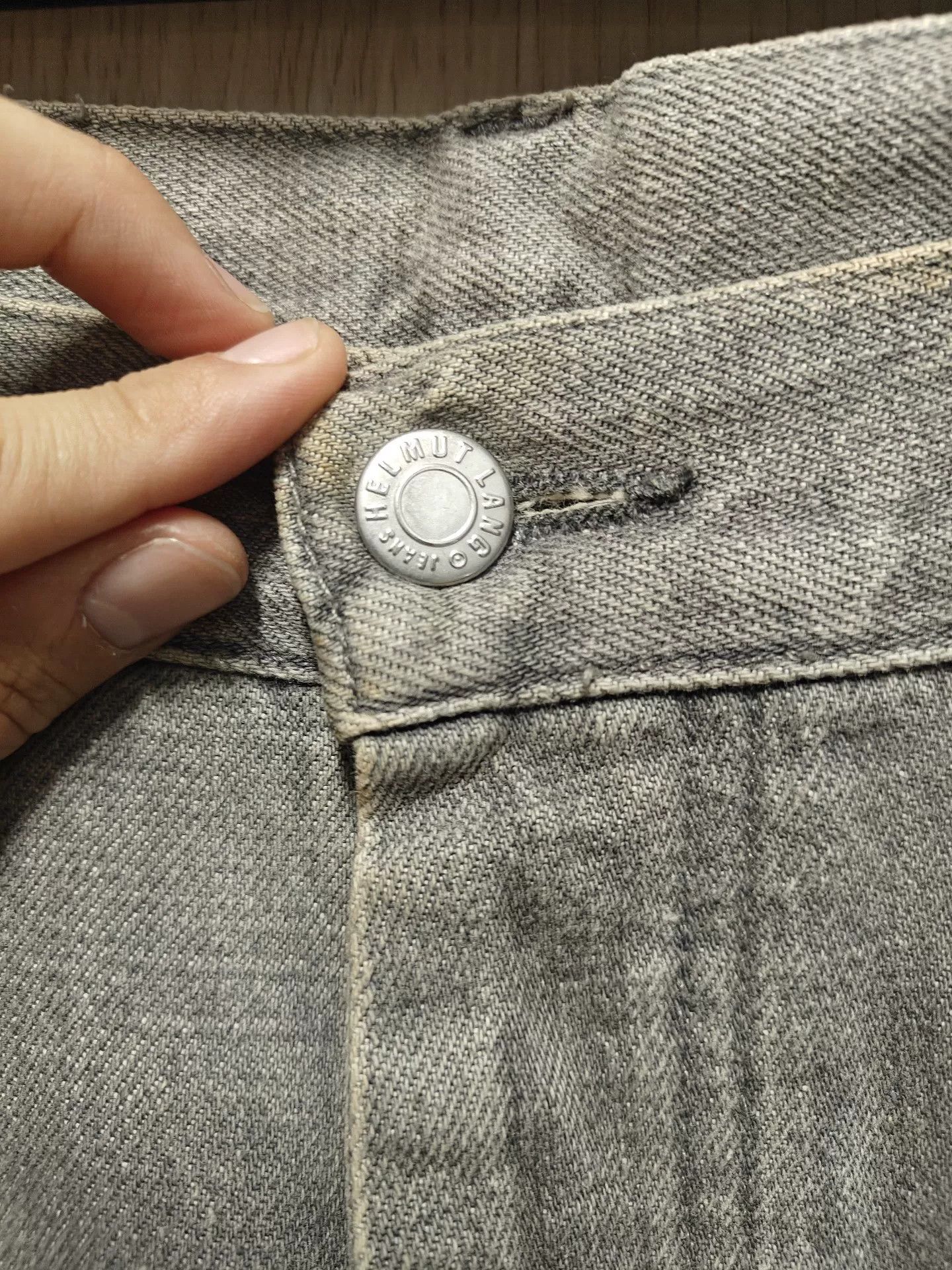 Helmut Lang Helmut Lang Classic Washed Light Gray Jeans Size US 32 / EU 48 - 4 Thumbnail