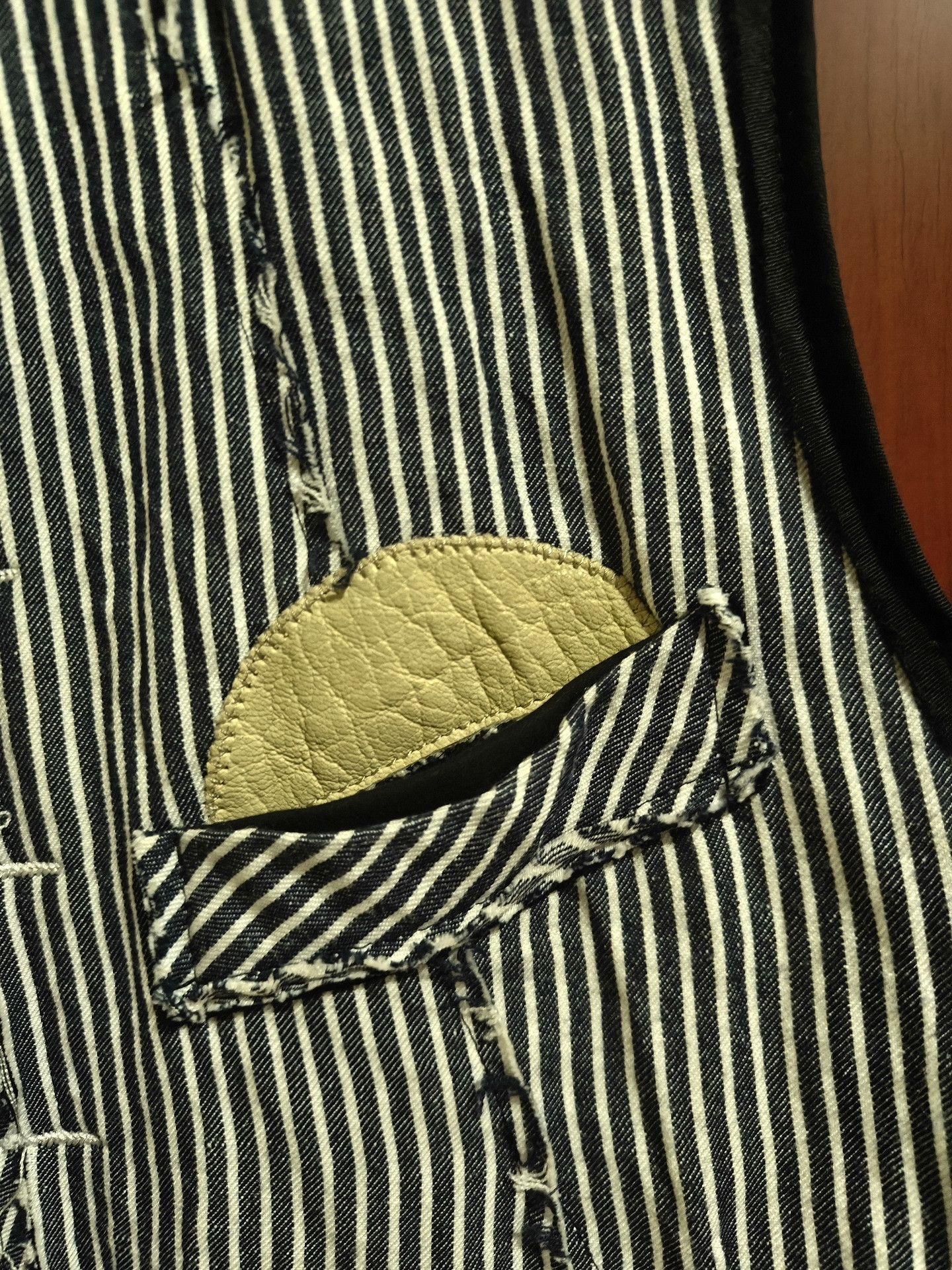 Takahiromiyashita The Soloist. The Soloist Walnut Stripe Deerskin Vest Size US M / EU 48-50 / 2 - 3 Thumbnail