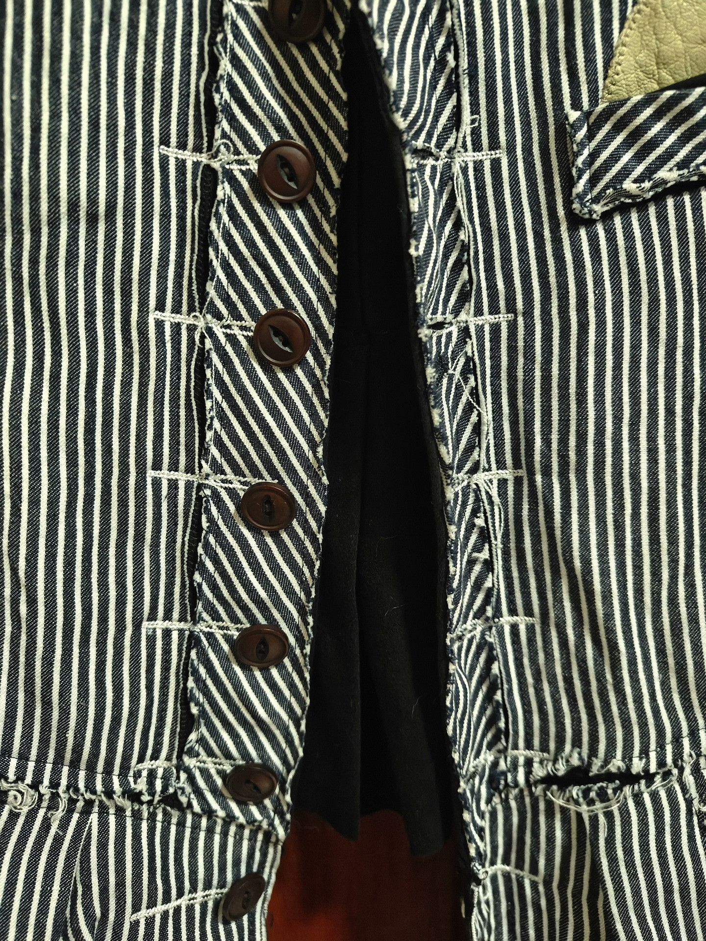 Takahiromiyashita The Soloist. The Soloist Walnut Stripe Deerskin Vest Size US M / EU 48-50 / 2 - 4 Thumbnail