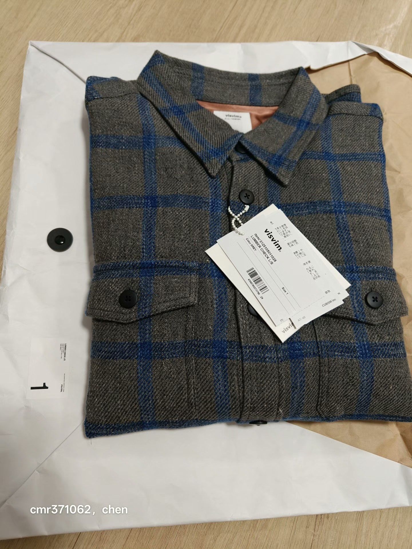 トップス Visvim 25ss LUMBER CHECK L/S size2 LUMBER size2 トップス 25ss Visvim L/S CHECK