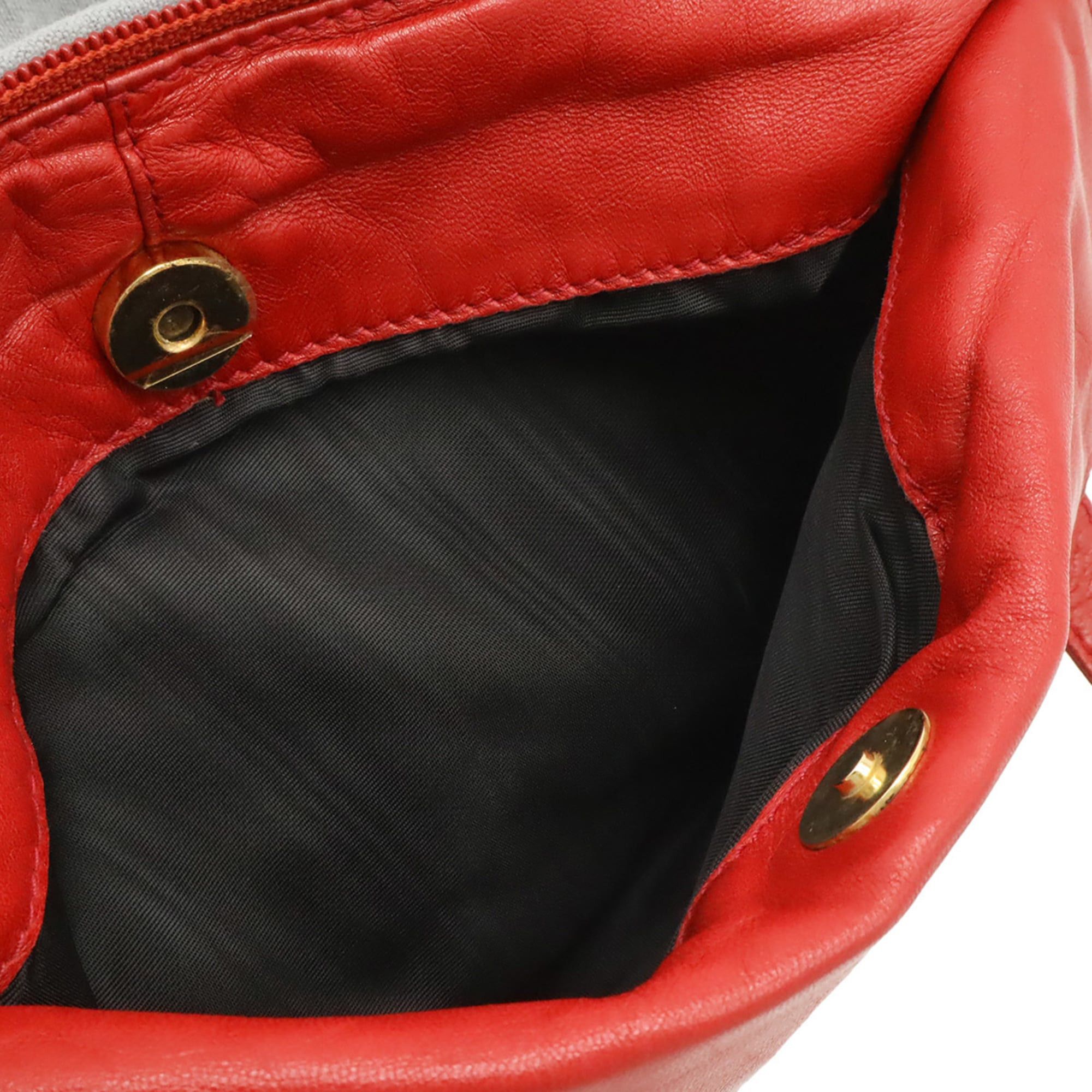 Loewe LOEWE Anagram Tote Bag Shoulder Leather Red Size ONE SIZE - 8 Thumbnail