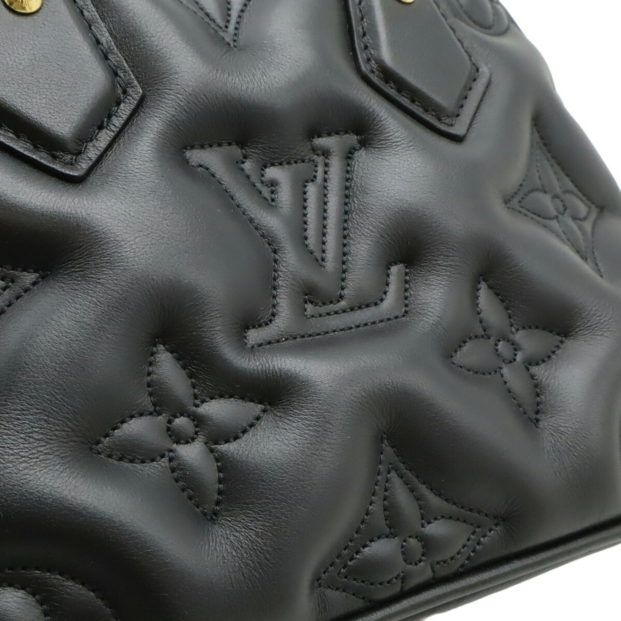 Louis Vuitton LOUIS VUITTON Bubblegram Alma Soft BB Handbag Shoulder Bag Noir Black M59793 Size ONE SIZE - 9 Thumbnail