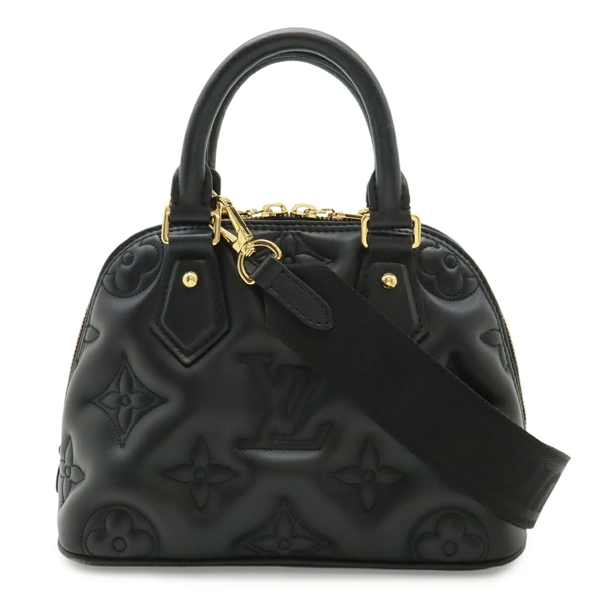 Louis Vuitton LOUIS VUITTON Bubblegram Alma Soft BB Handbag Shoulder Bag Noir Black M59793 Size ONE SIZE - 2 Thumbnail