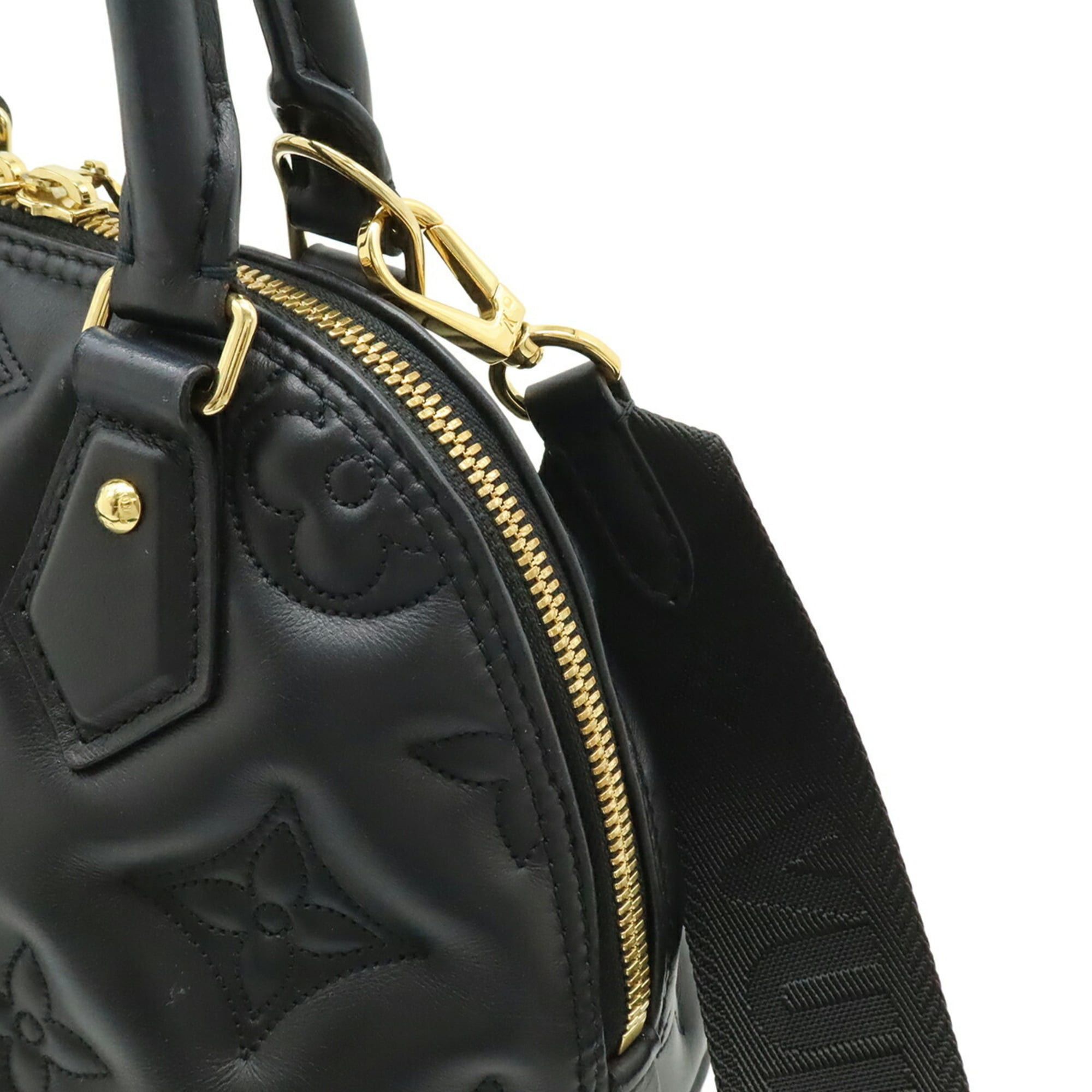 Louis Vuitton LOUIS VUITTON Bubblegram Alma Soft BB Handbag Shoulder Bag Noir Black M59793 Size ONE SIZE - 8 Thumbnail