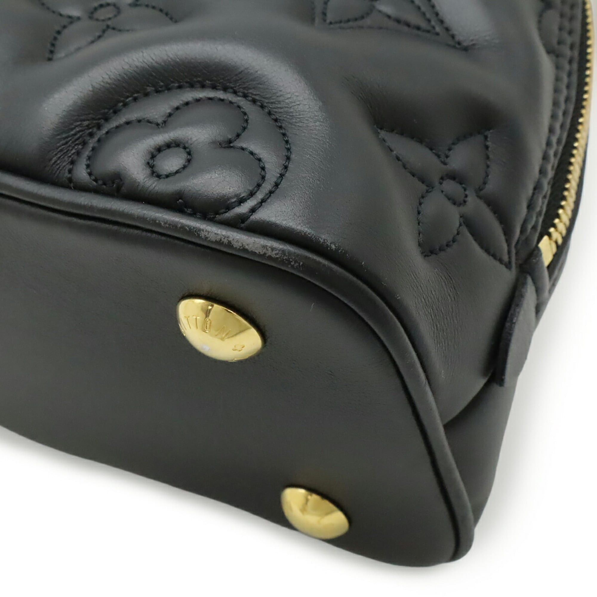 Louis Vuitton LOUIS VUITTON Bubblegram Alma Soft BB Handbag Shoulder Bag Noir Black M59793 Size ONE SIZE - 4 Thumbnail