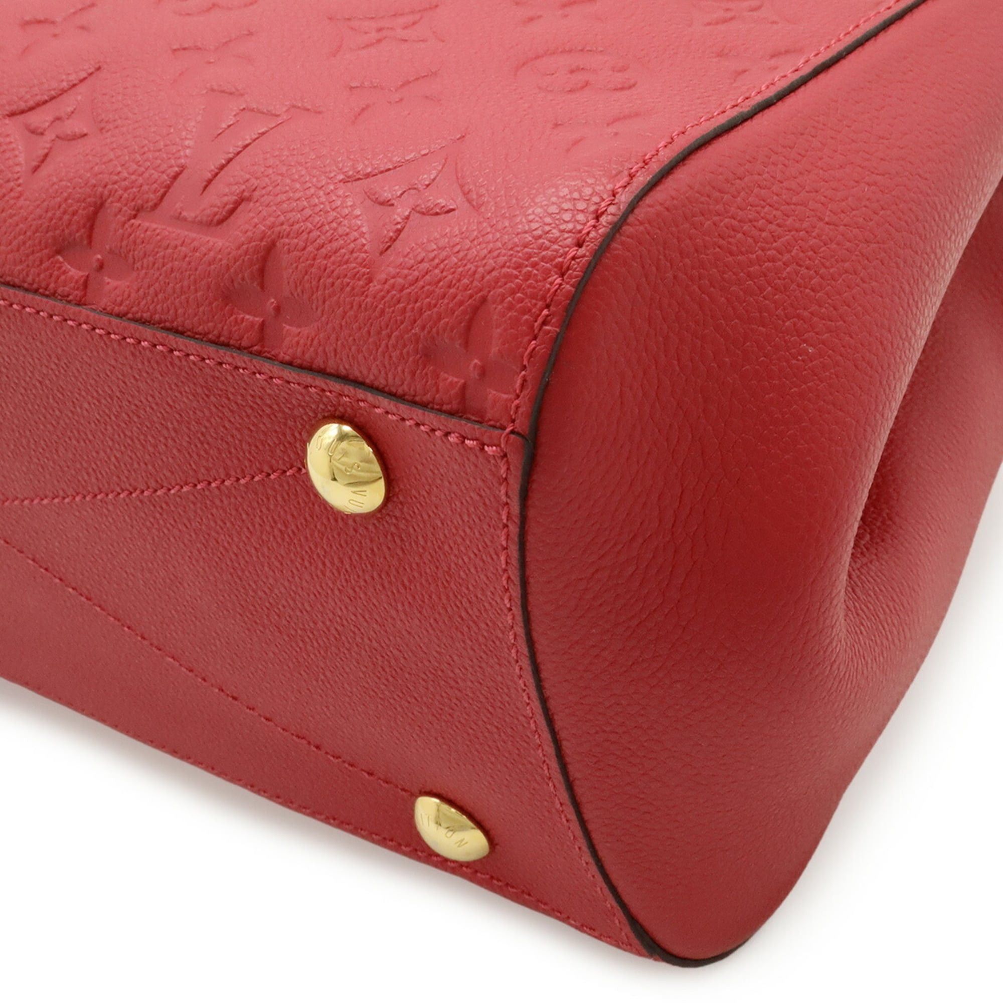 Louis Vuitton Louis Vuitton Monogram Empreinte Montaigne MM Handbag Shoulder Bag Dahlia Fuchsia Pink M41196 Size ONE SIZE - 4 Thumbnail