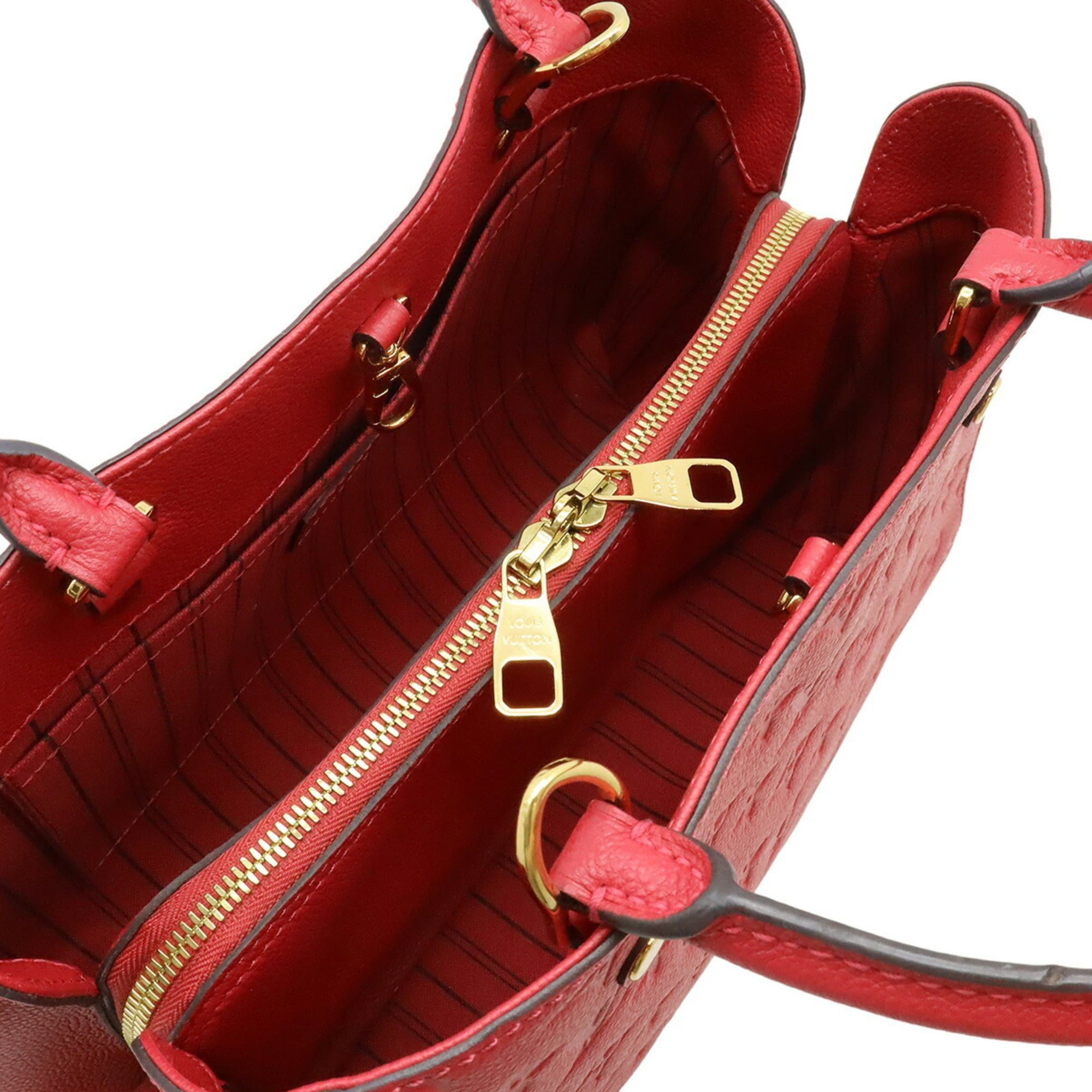 Louis Vuitton Louis Vuitton Monogram Empreinte Montaigne MM Handbag Shoulder Bag Dahlia Fuchsia Pink M41196 Size ONE SIZE - 8 Thumbnail