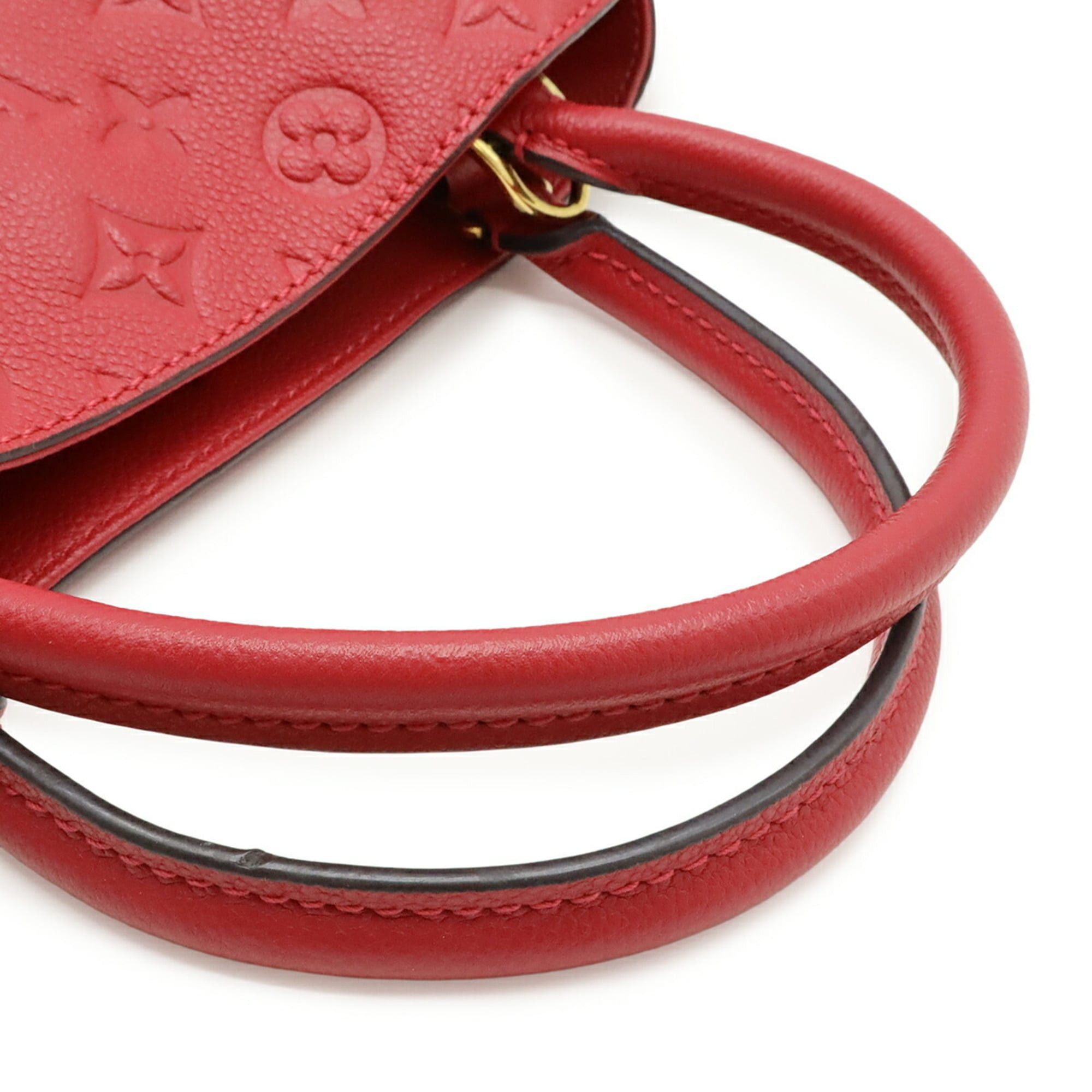 Louis Vuitton Louis Vuitton Monogram Empreinte Montaigne MM Handbag Shoulder Bag Dahlia Fuchsia Pink M41196 Size ONE SIZE - 7 Thumbnail