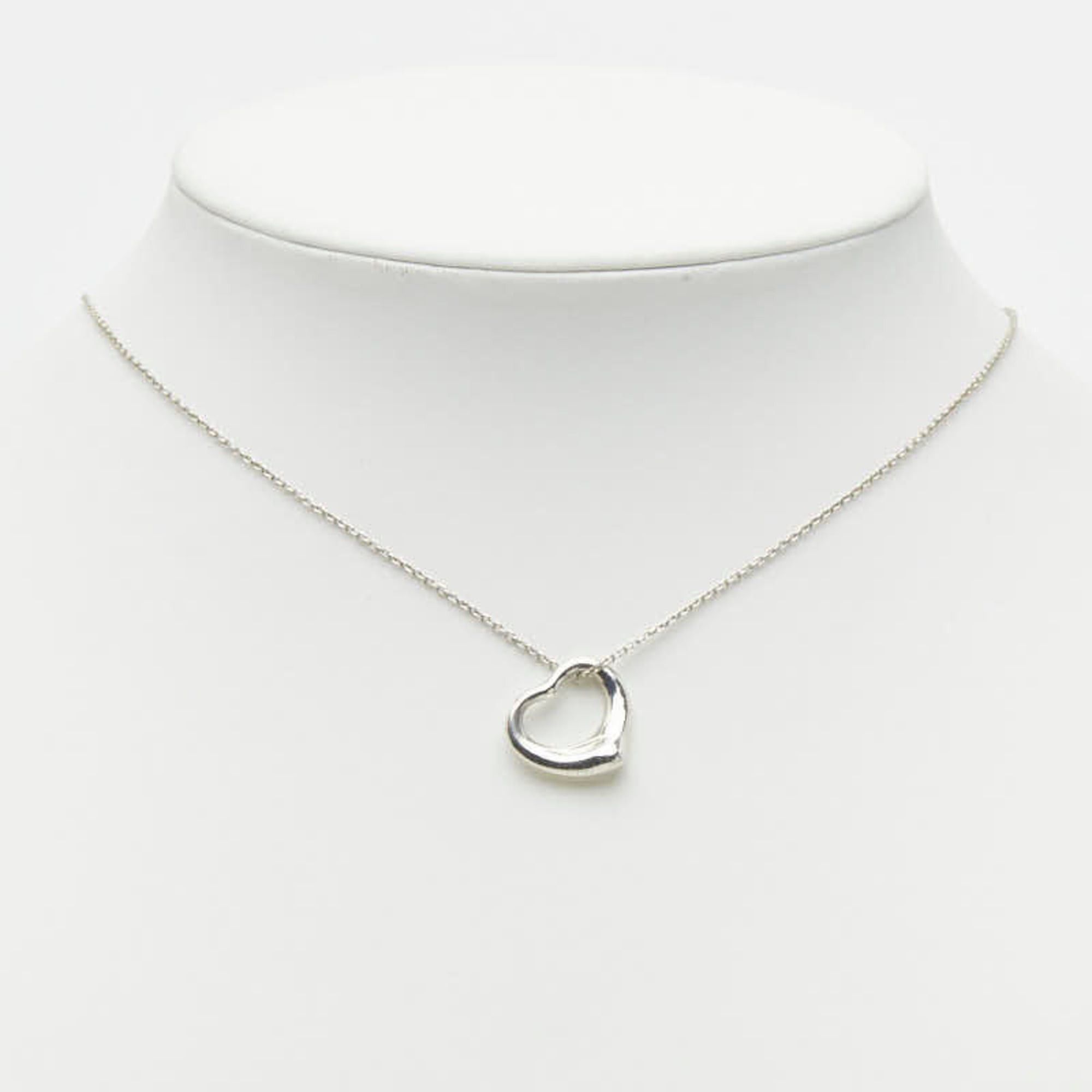 Tiffany & Co. Tiffany & Co. Open Heart Pendant Necklace, SV925 Silver, Women's. Size ONE SIZE - 8 Thumbnail