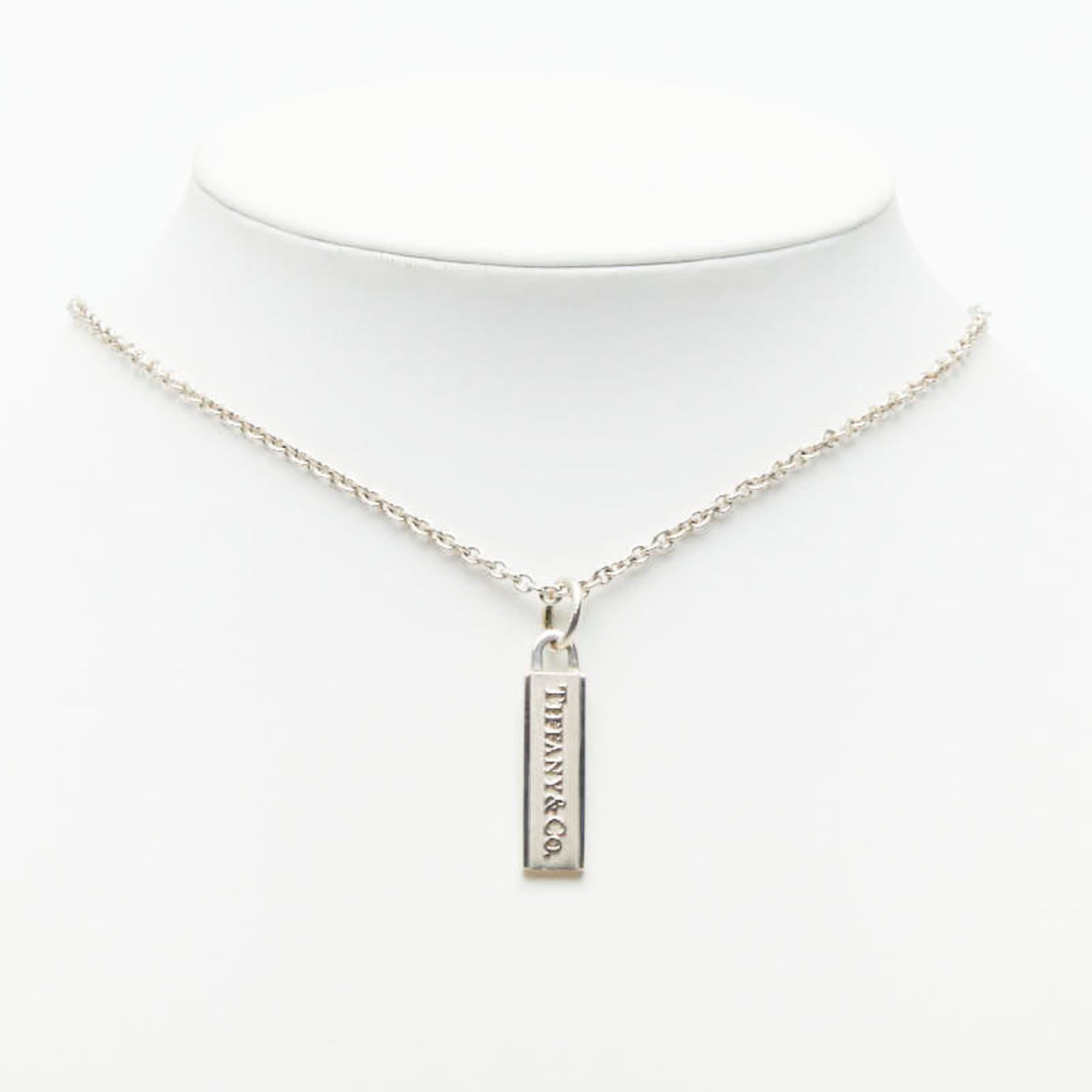 Tiffany & Co. Tiffany & Co. Logo Bar Necklace, SV925 Silver, Women's. Size ONE SIZE - 7 Thumbnail