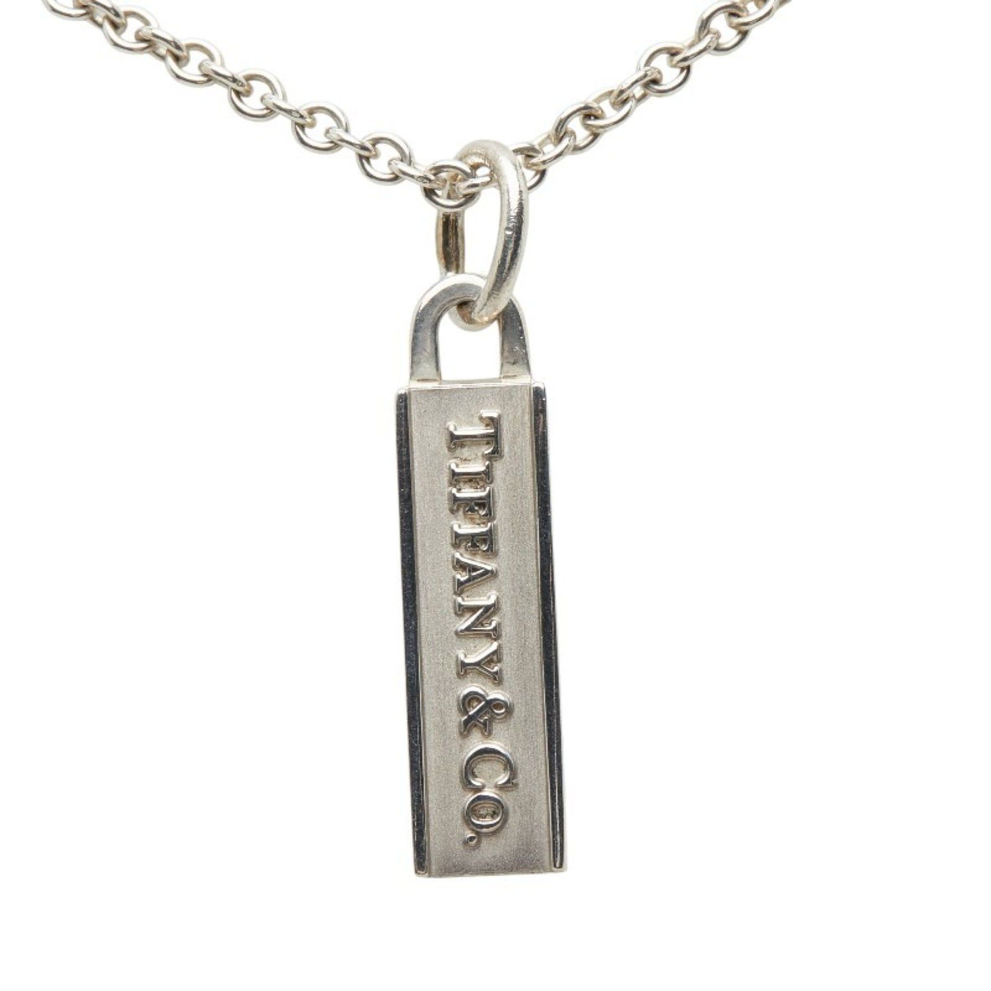 Tiffany & Co. Tiffany & Co. Logo Bar Necklace, SV925 Silver, Women's. Size ONE SIZE - 2 Thumbnail