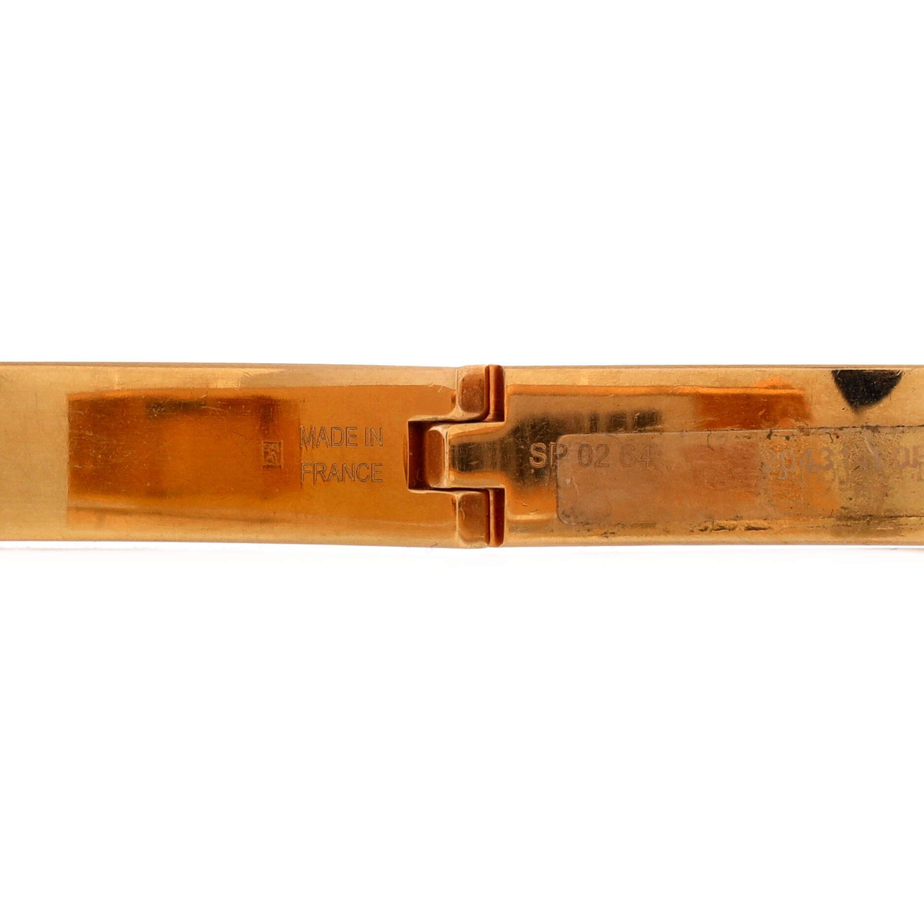 Hermes Mini Clic Kelly Bracelet Metal and Printed Enamel Narrow Size ONE SIZE - 2 Thumbnail