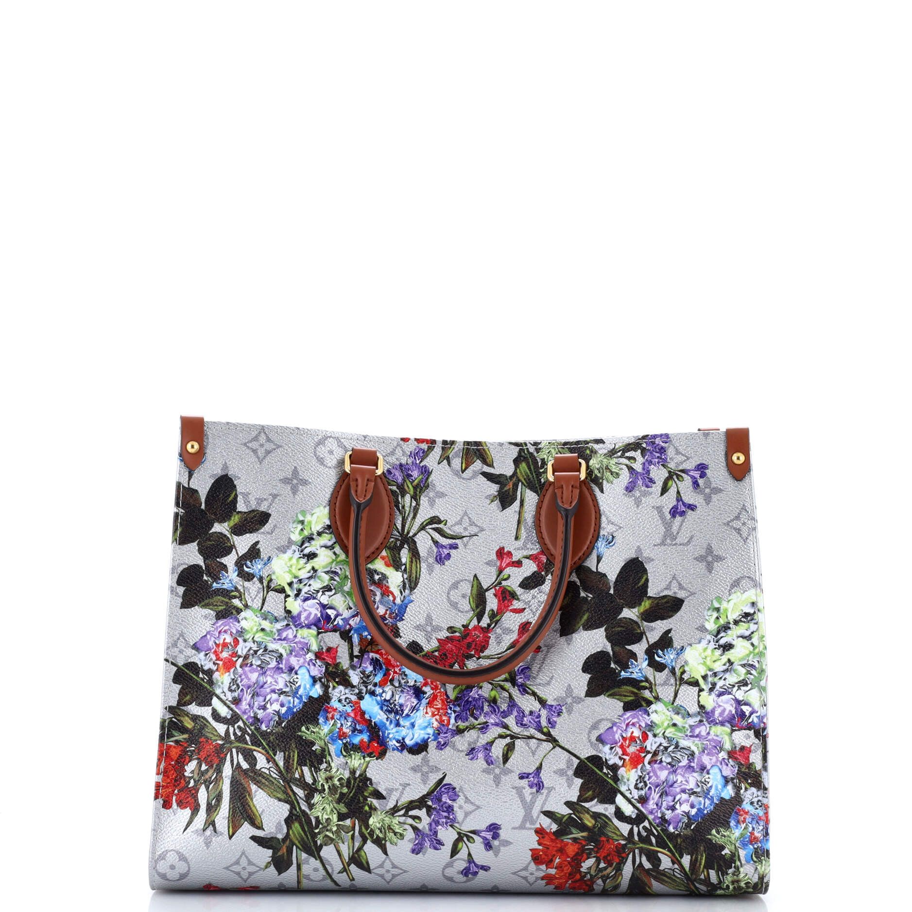 Louis Vuitton OnTheGo Tote Limited Edition Floral Monogram Canvas MM Size ONE SIZE - 2 Thumbnail