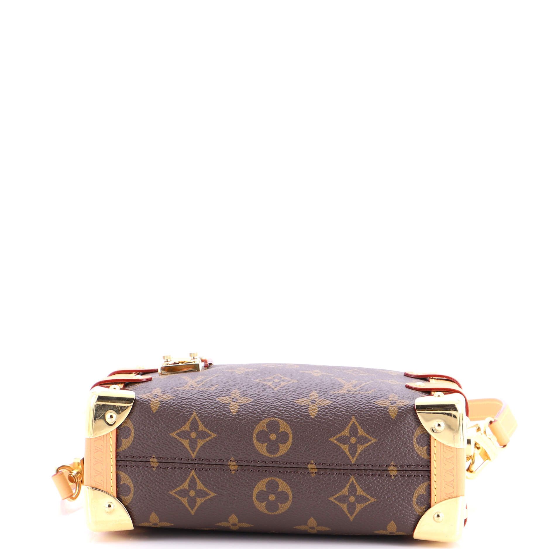 Louis Vuitton Side Trunk Handbag Monogram Canvas PM Size ONE SIZE - 3 Thumbnail