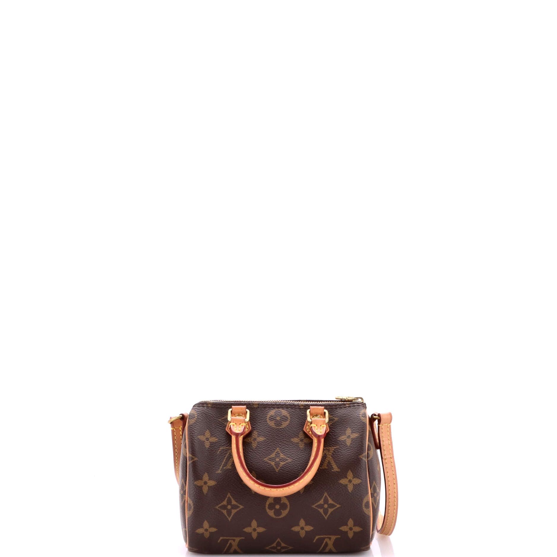 Louis Vuitton Speedy Bandouliere Bag Monogram Canvas Nano Size ONE SIZE - 2 Thumbnail