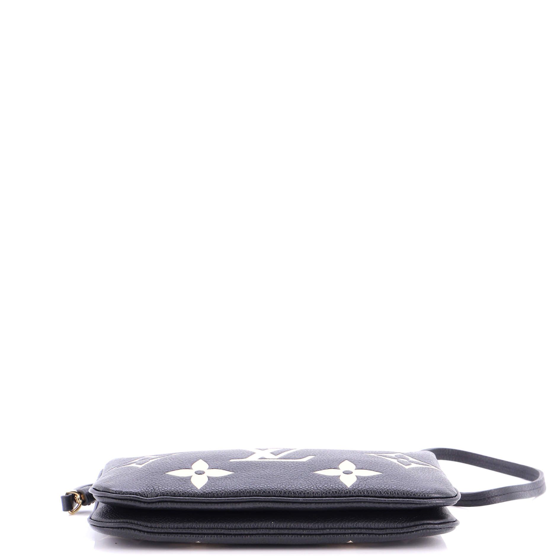 Louis Vuitton Double Zip Pochette Bicolor Monogram Empreinte Giant Size ONE SIZE - 3 Thumbnail