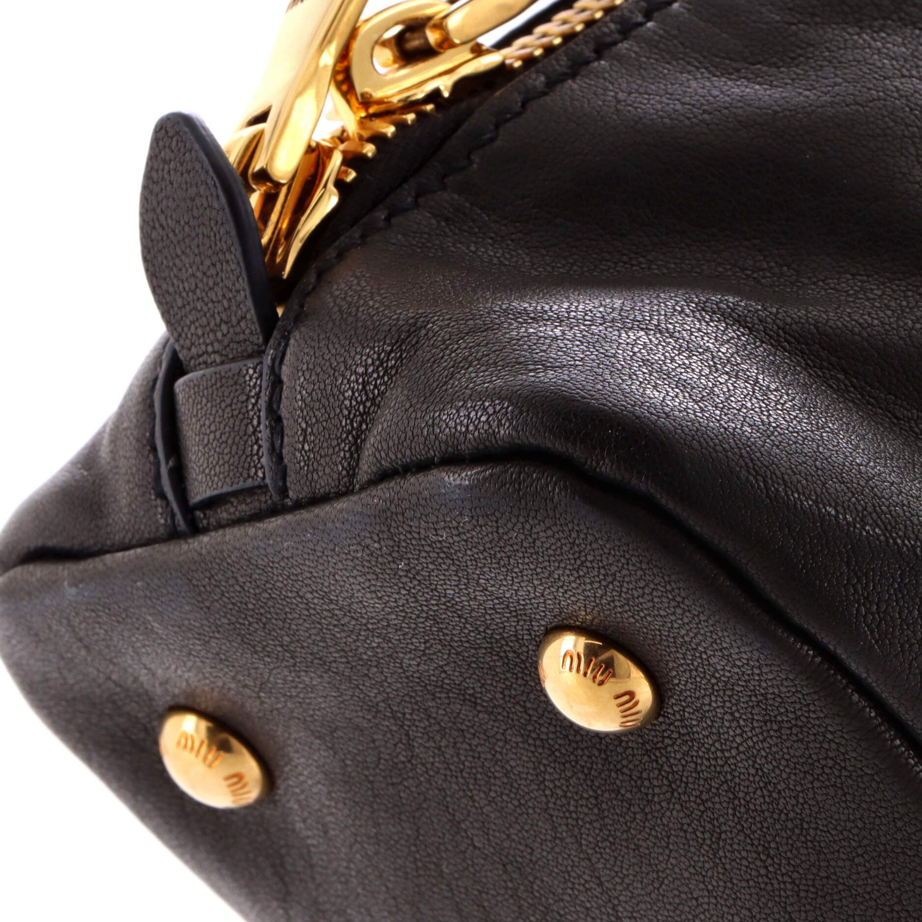 Miu Miu Aventure Top Handle Bag Leather Regular Size ONE SIZE - 5 Thumbnail