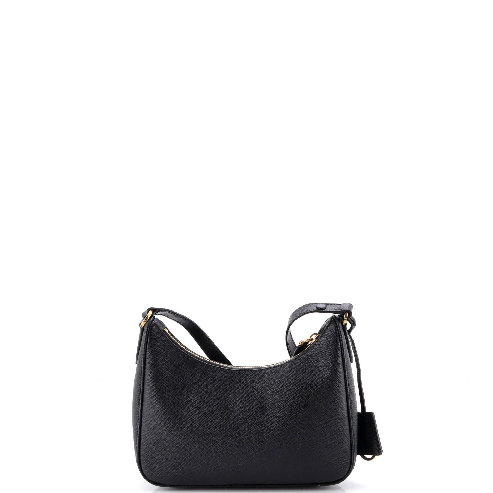 Prada Re-Edition Hobo Saffiano Leather Mini Size ONE SIZE - 2 Thumbnail