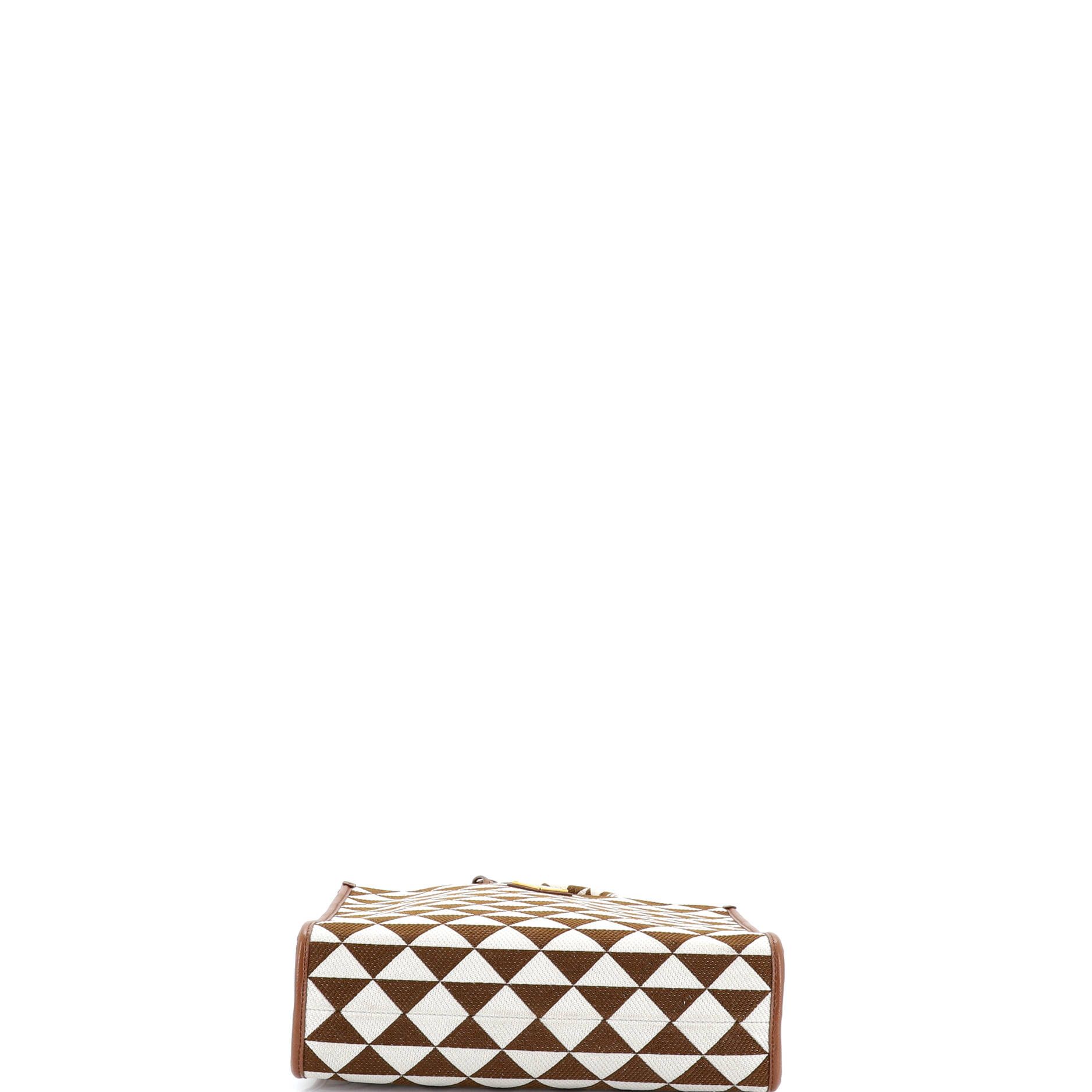 Prada Symbole Shopper Tote Jacquard Small Size ONE SIZE - 3 Thumbnail