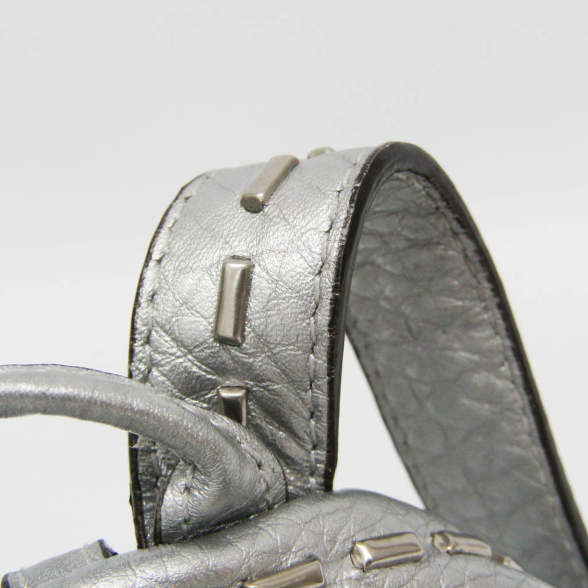 Fendi Fendi Selleria With Key Ring 7AR471 Men,Women Leather Pouch Silver Size ONE SIZE - 10 Thumbnail