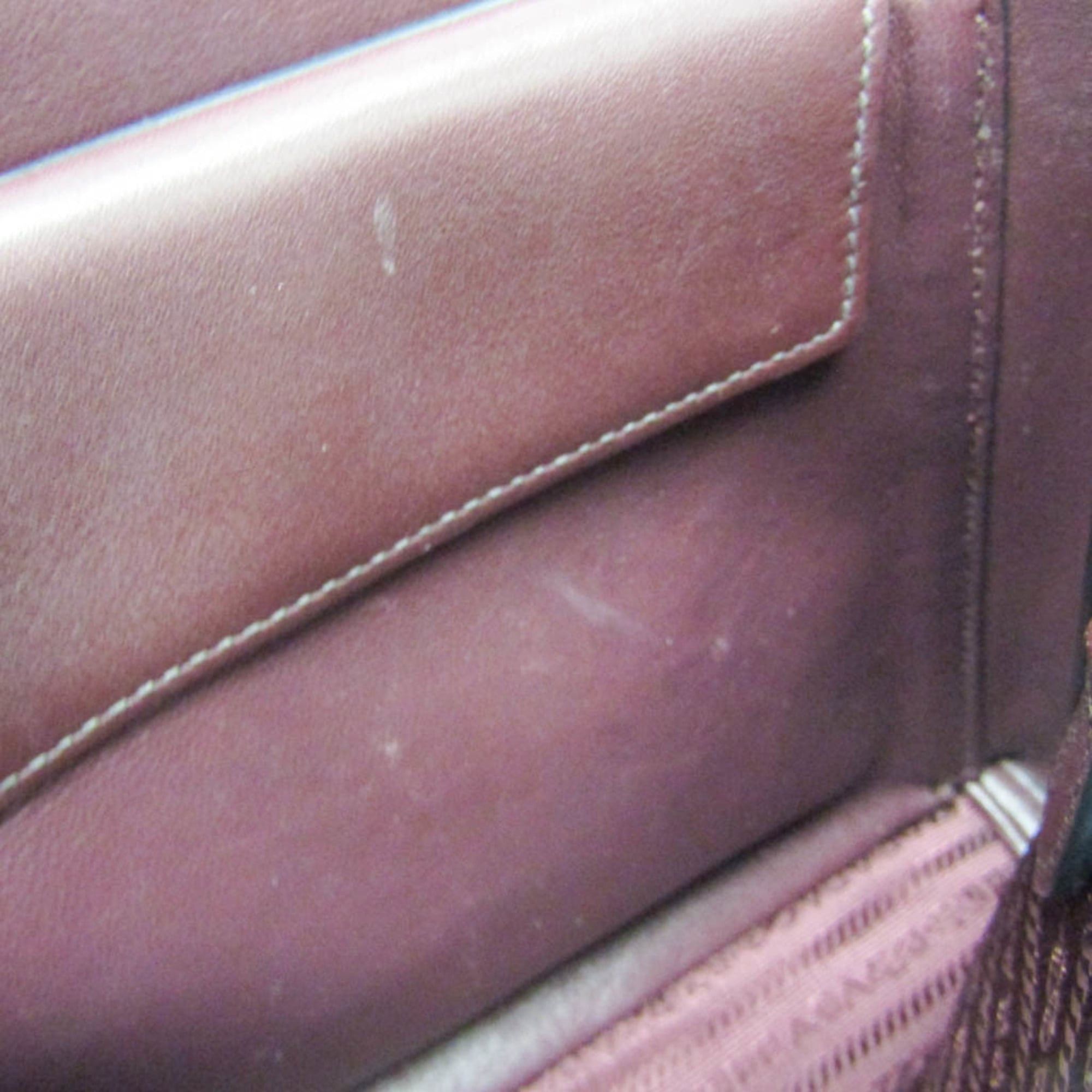Prada Prada Bibliothèque 1BC034 Women's Leather Shoulder Bag Red Color,Wine Size ONE SIZE - 16 Thumbnail