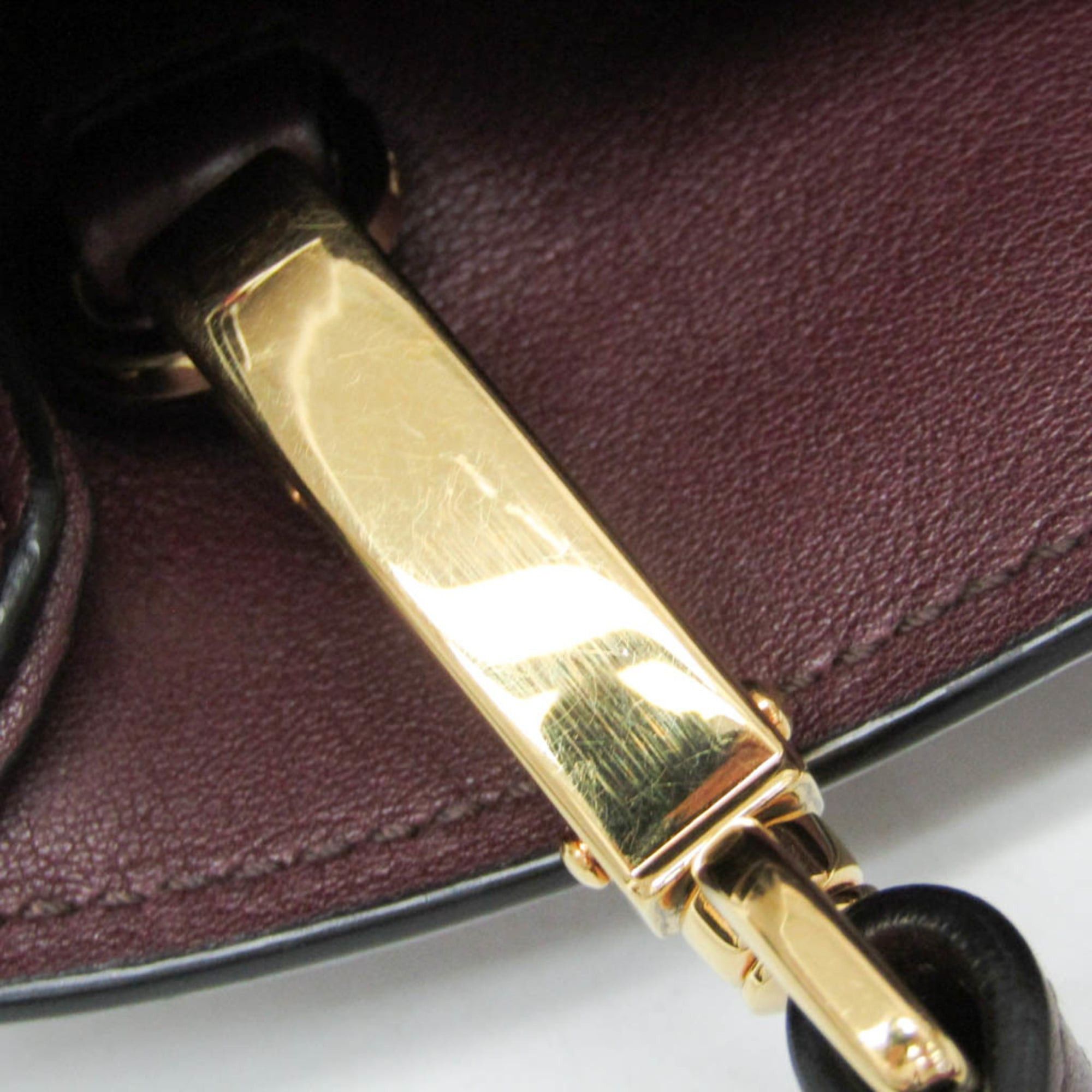 Prada Prada Bibliothèque 1BC034 Women's Leather Shoulder Bag Red Color,Wine Size ONE SIZE - 13 Thumbnail