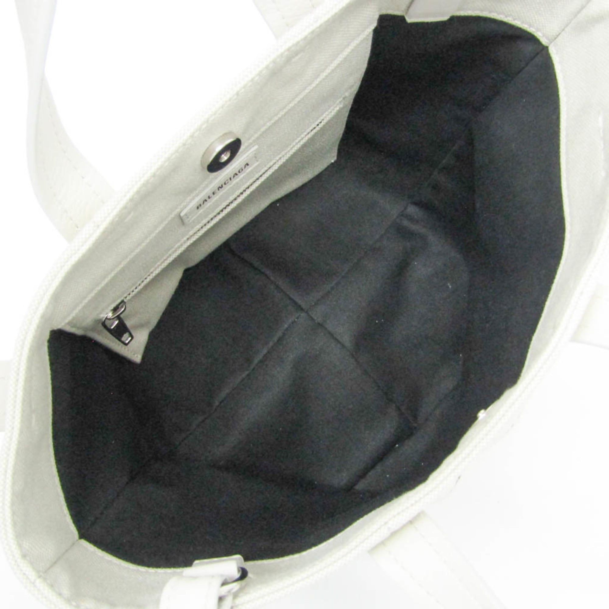 Balenciaga Balenciaga Everyday XS North South 672793 Women's Leather,Canvas Shoulder Bag,Tote Bag Off-white Size ONE SIZE - 4 Thumbnail
