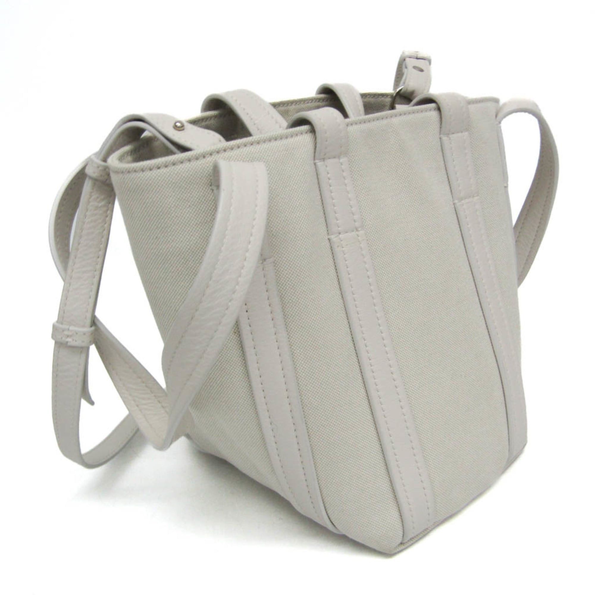 Balenciaga Balenciaga Everyday XS North South 672793 Women's Leather,Canvas Shoulder Bag,Tote Bag Off-white Size ONE SIZE - 8 Thumbnail