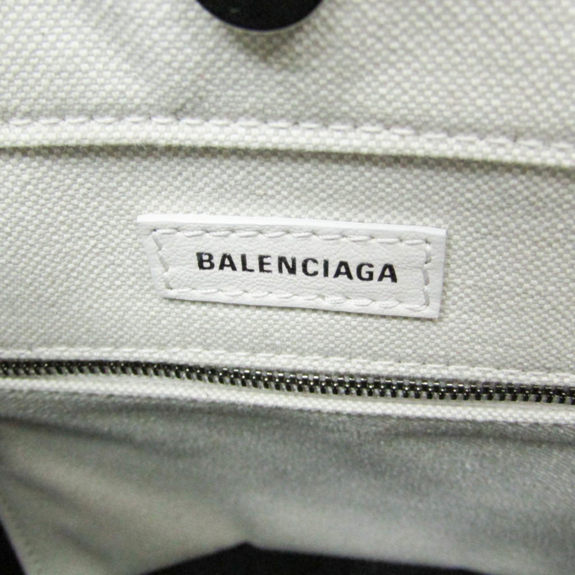 Balenciaga Balenciaga Everyday XS North South 672793 Women's Leather,Canvas Shoulder Bag,Tote Bag Off-white Size ONE SIZE - 12 Thumbnail