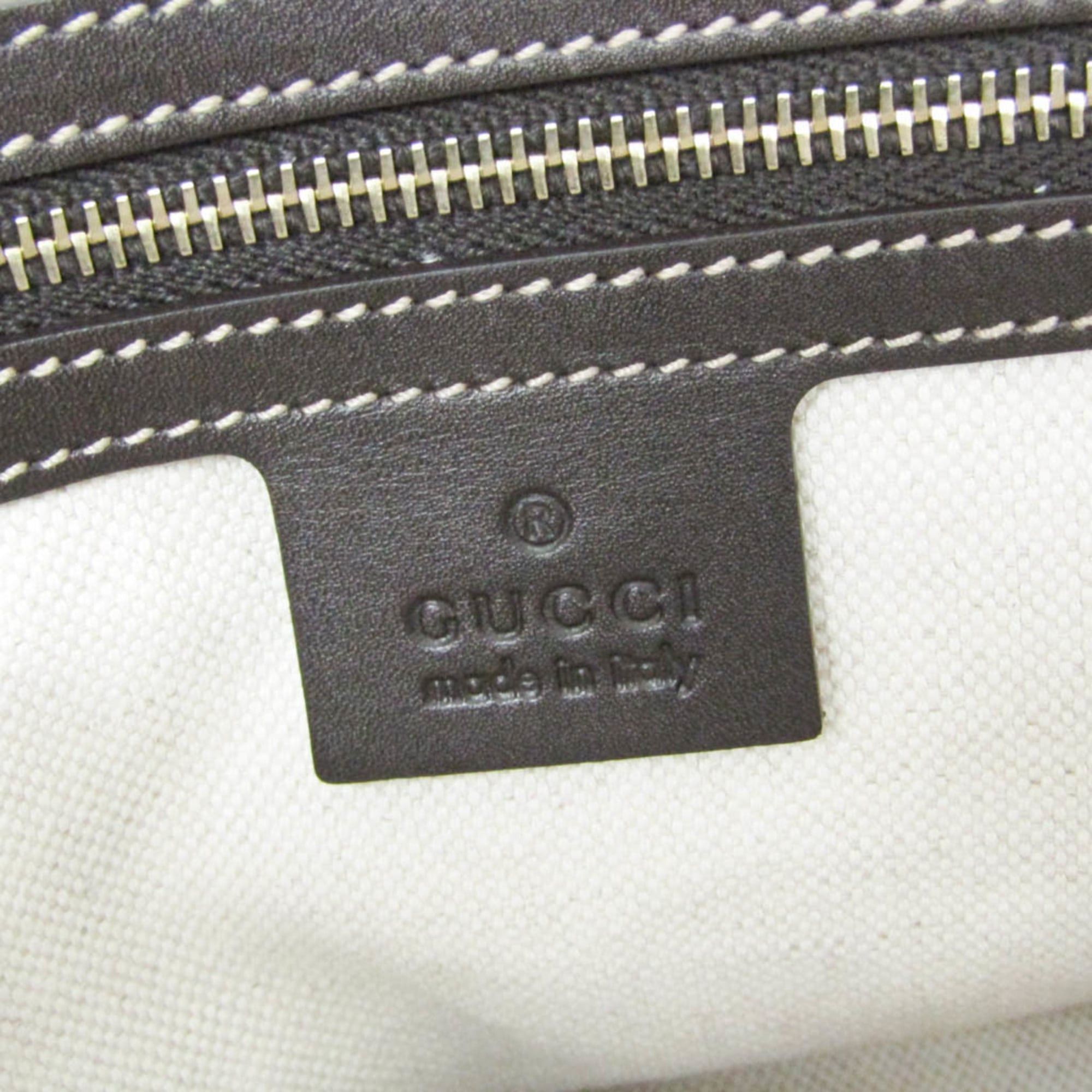 Gucci Gucci GG Canvas 257069 Women's GG Canvas,Leather Handbag,Tote Bag Beige,Brown Size ONE SIZE - 14 Thumbnail