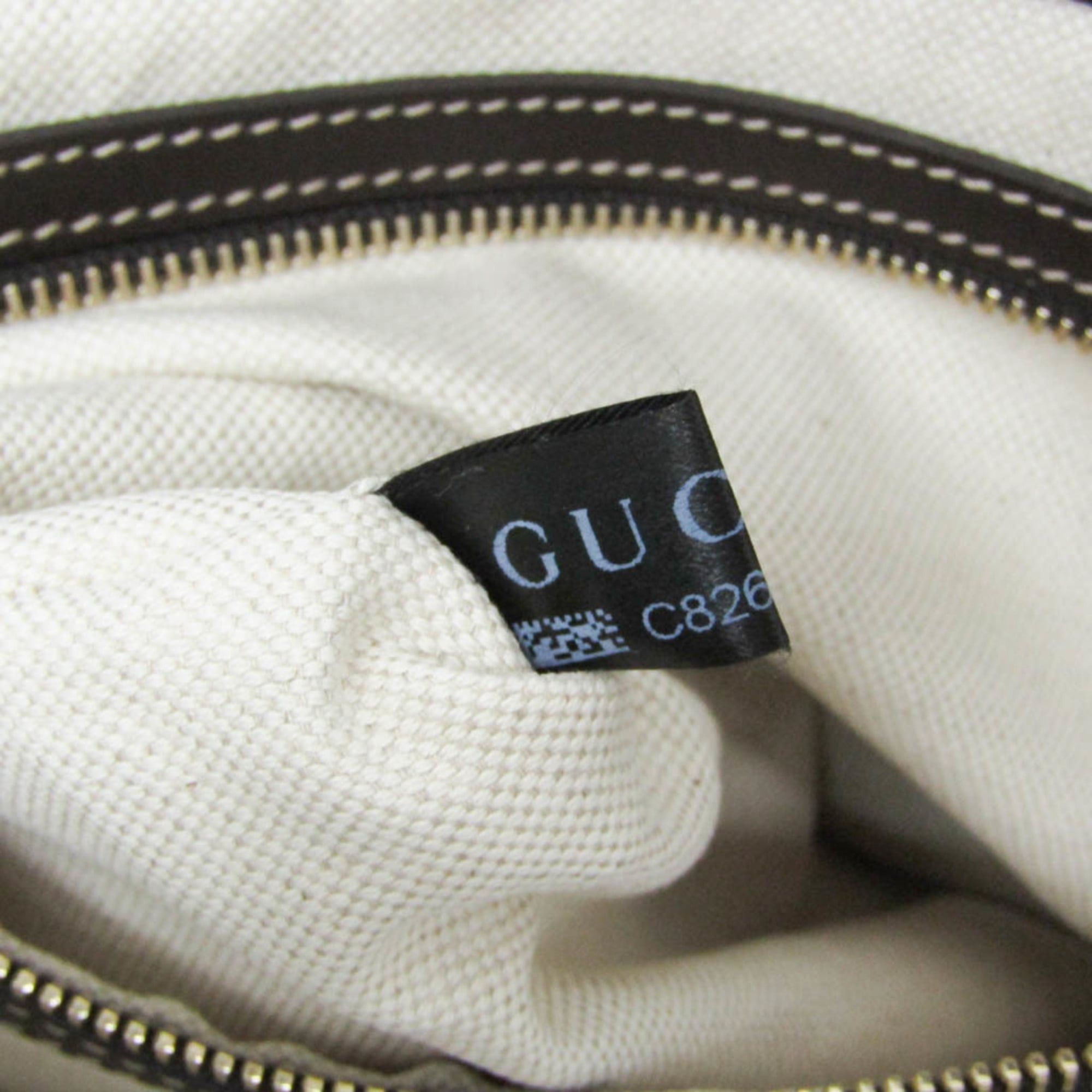 Gucci Gucci GG Canvas 257069 Women's GG Canvas,Leather Handbag,Tote Bag Beige,Brown Size ONE SIZE - 16 Thumbnail