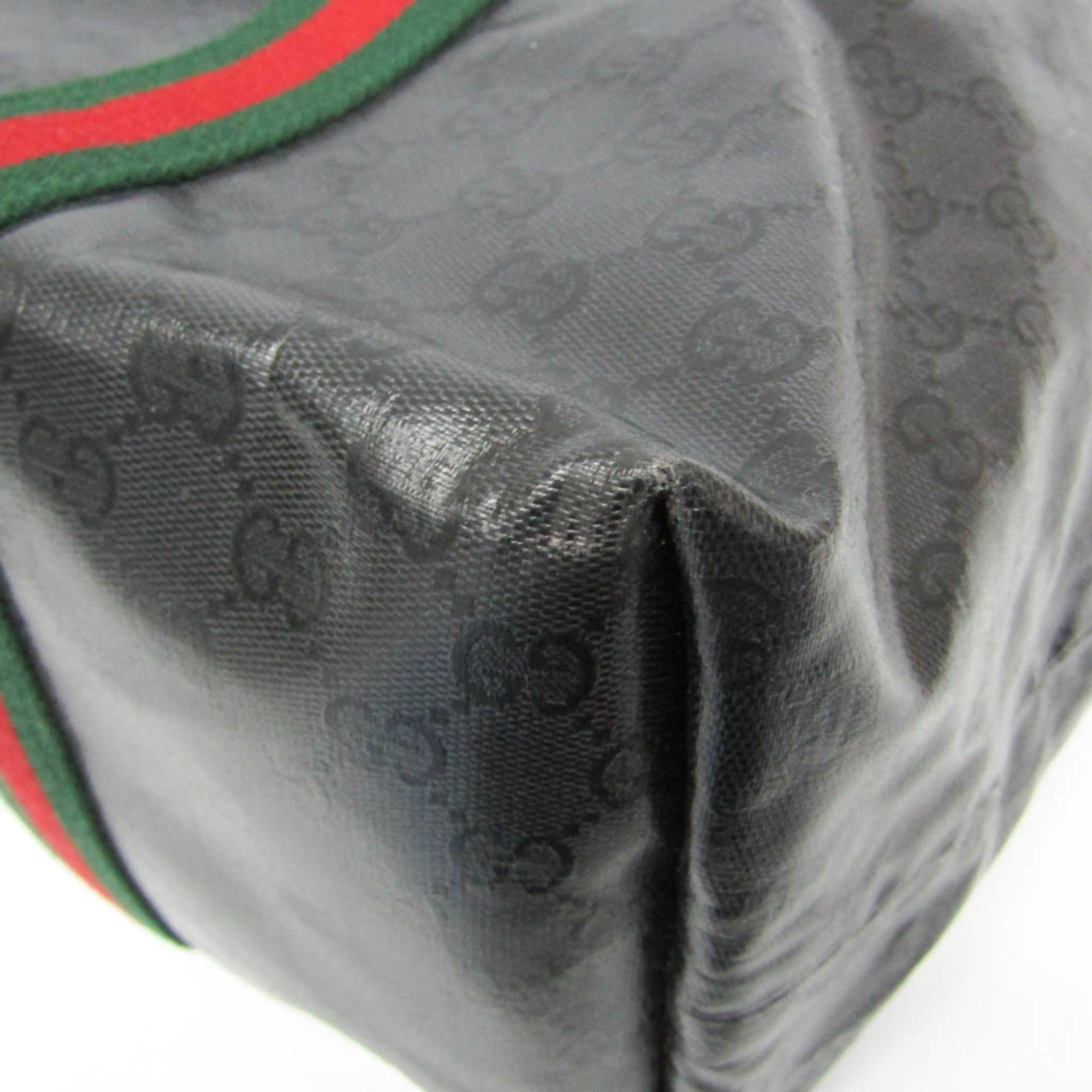 Gucci Gucci GG Crystal Large Tote Bag With Web Detail 763287 Men,Women GG Crystal Handbag,Tote Bag Black Size ONE SIZE - 5 Thumbnail