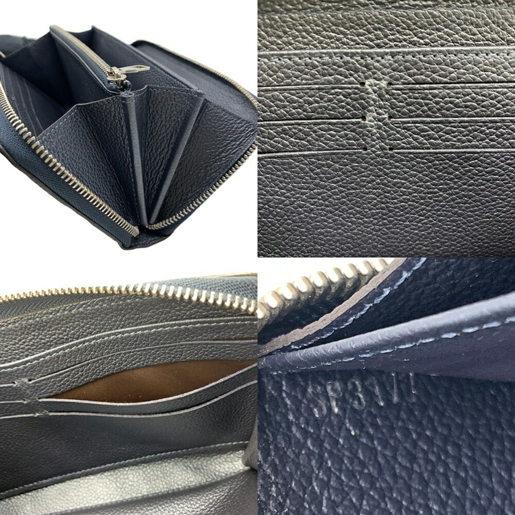 Louis Vuitton Louis Vuitton Zippy Wallet, Flower Studs, Marine Metal, Monogram, Empreinte Leather, Round, Black, M62069 LOUIS VUITTON Size ONE SIZE - 7 Thumbnail