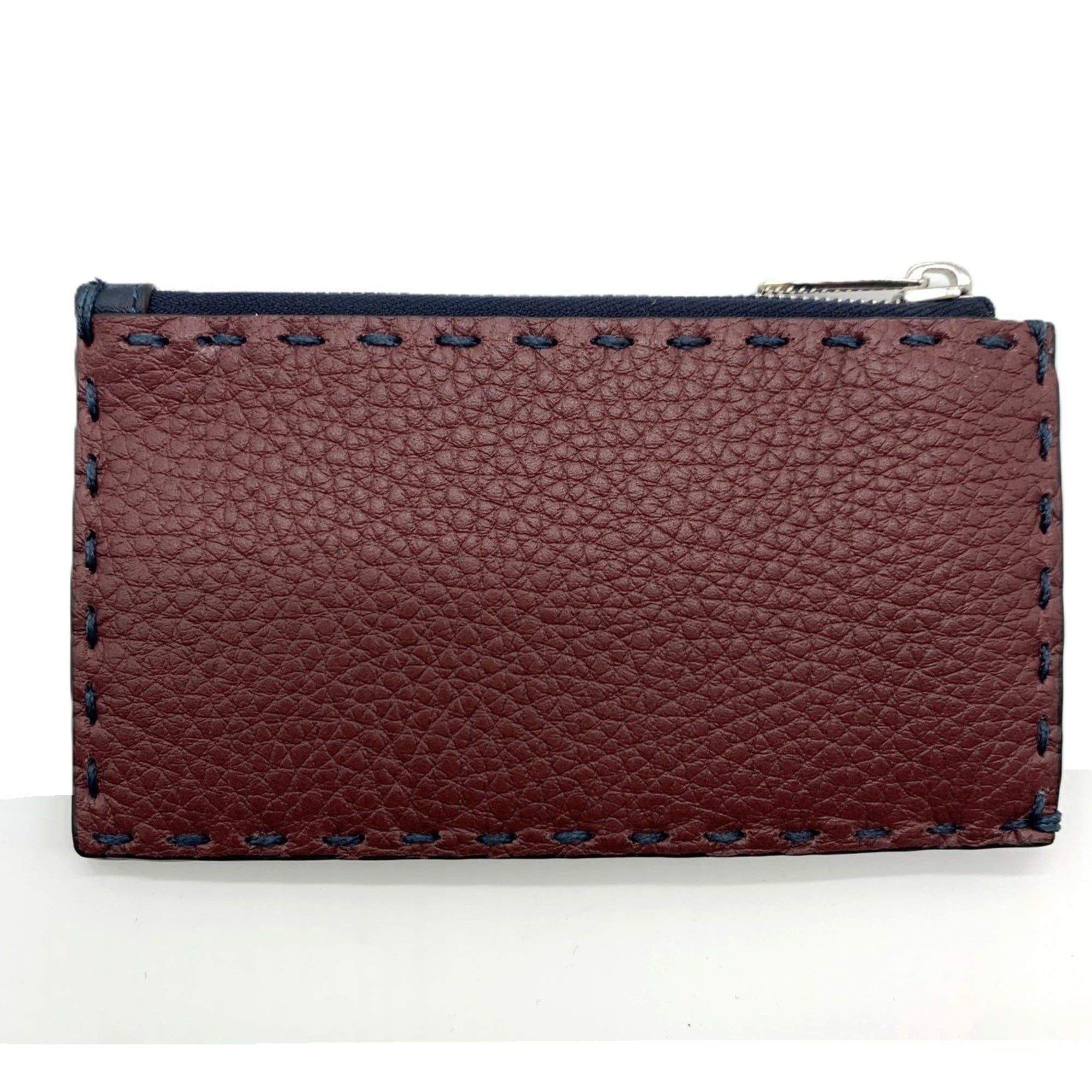 Fendi Fendi Selleria Card Case Fragment Dark Blue & Red FENDI Size ONE SIZE - 2 Thumbnail