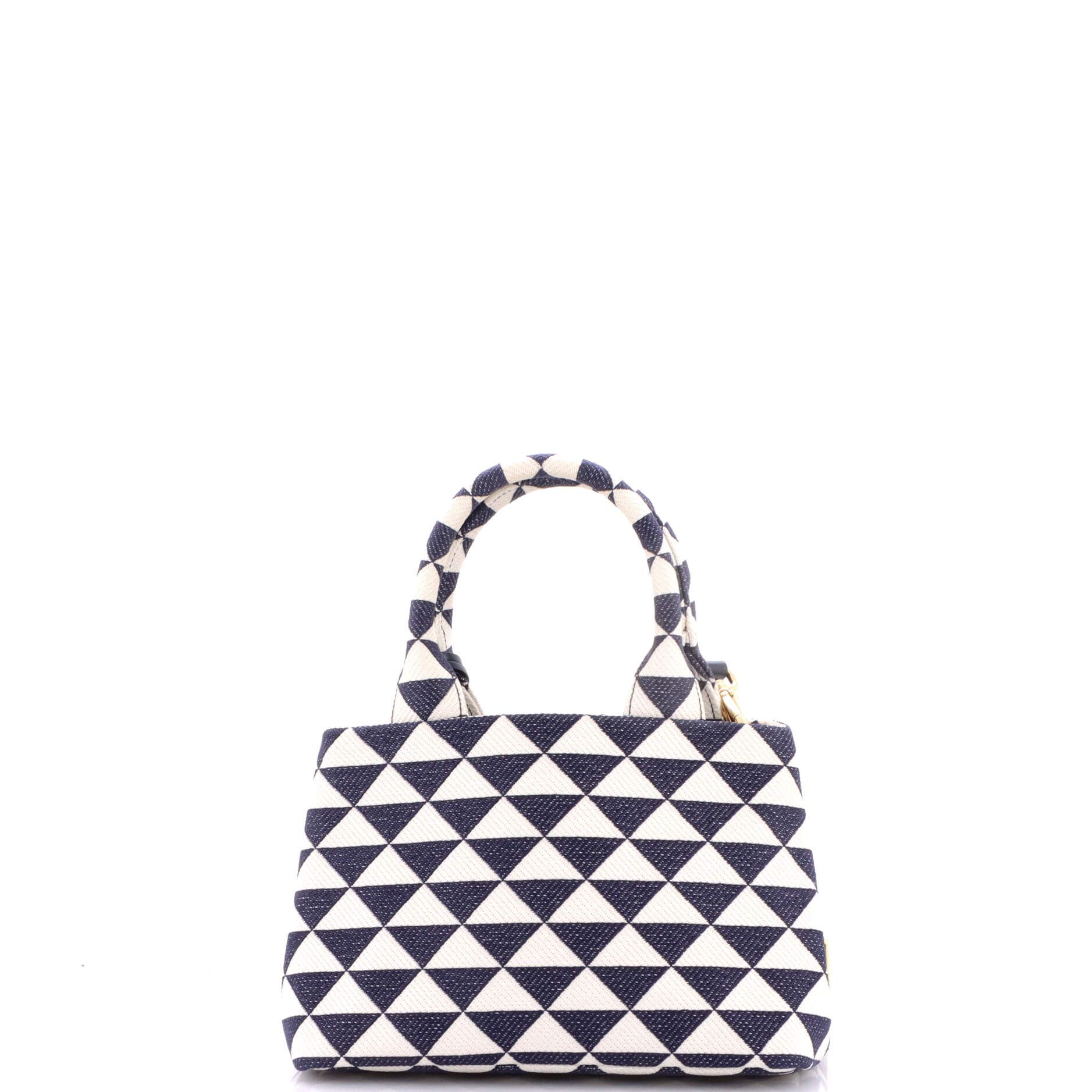 Prada Symbole Tote Jacquard Small Size ONE SIZE - 2 Thumbnail