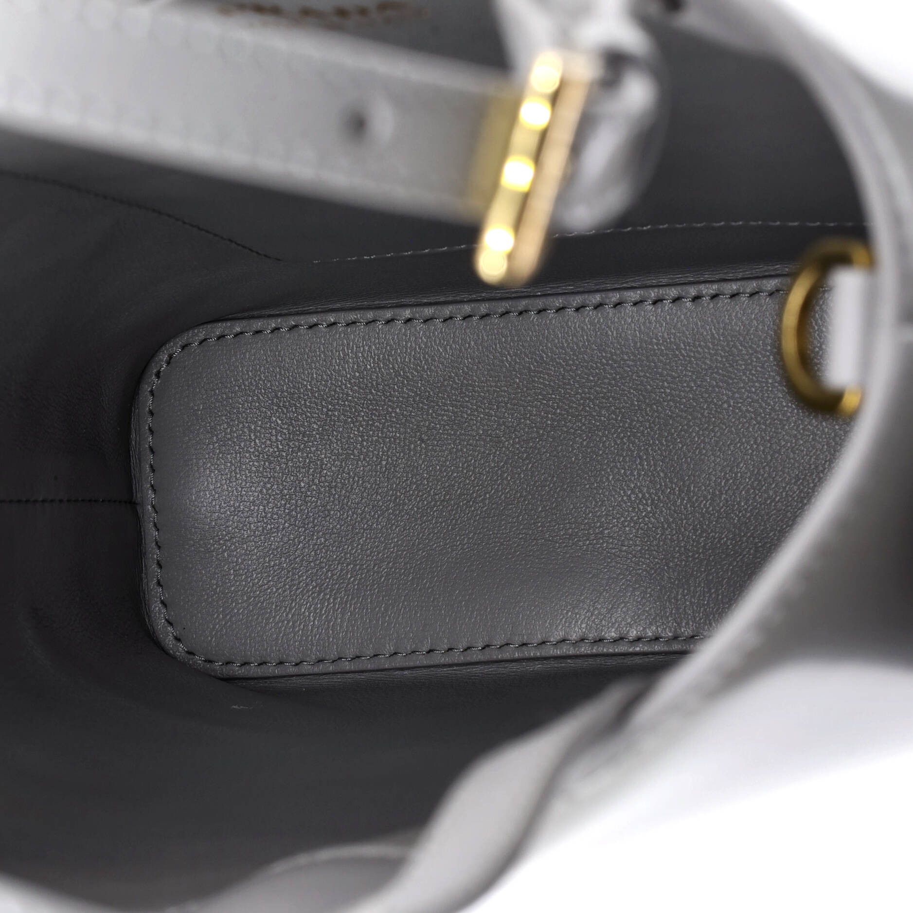 Prada Logo Convertible Tote Brushed Leather Size ONE SIZE - 4 Thumbnail