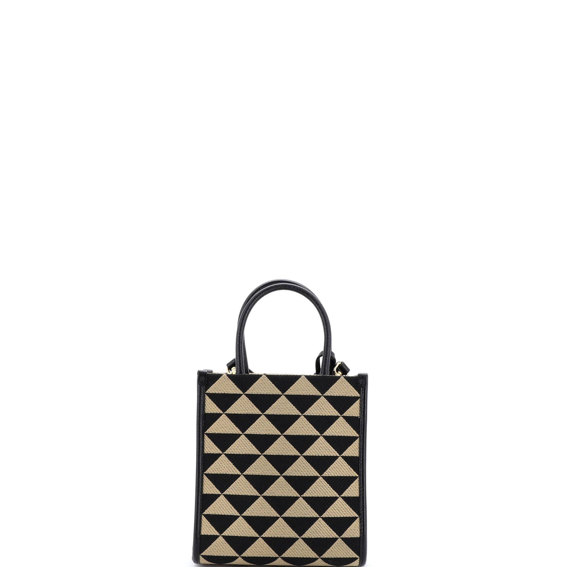 Prada Symbole Shopper Tote Jacquard Mini Size ONE SIZE - 2 Thumbnail
