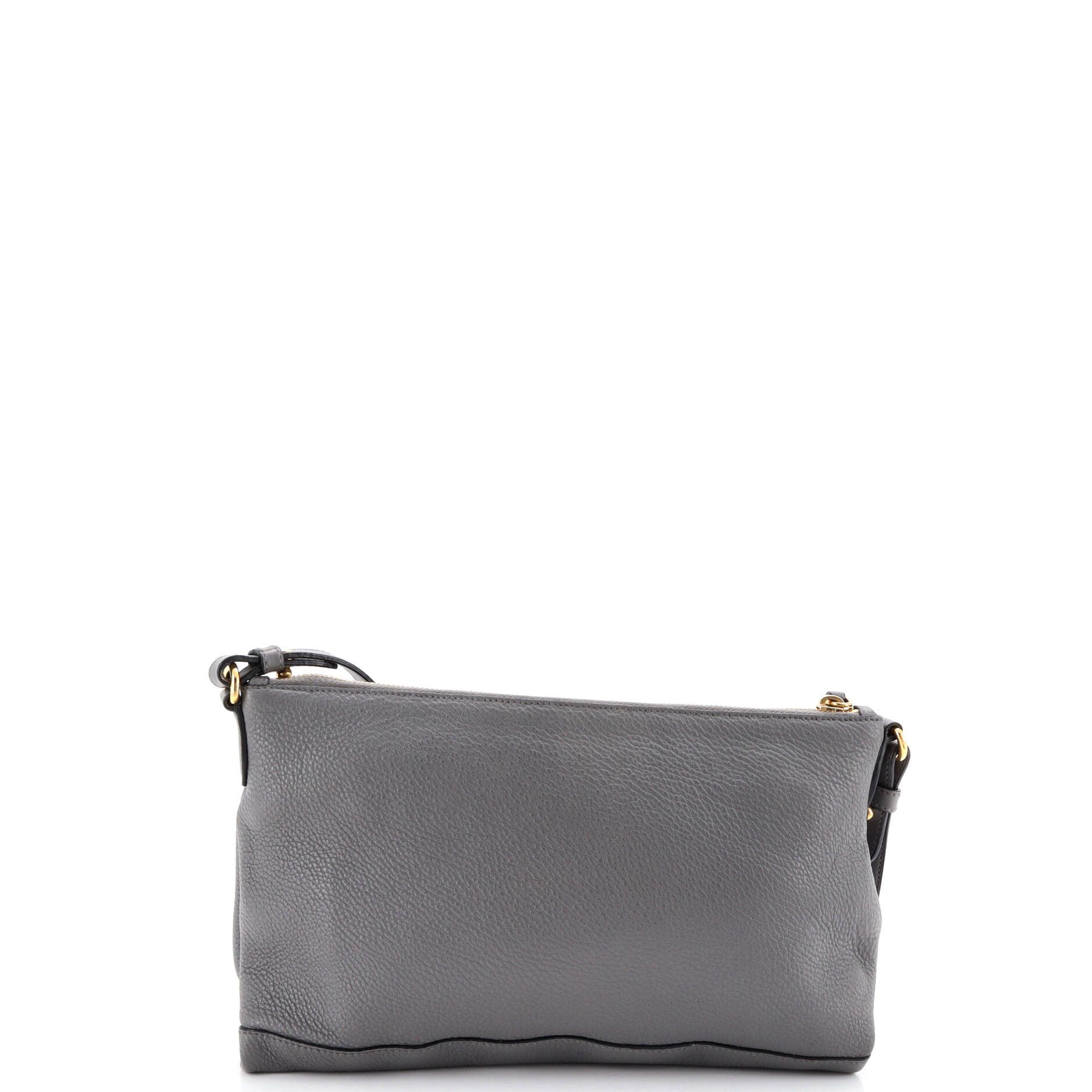 Prada Flat Zip Crossbody Bag Vitello Daino Mini Size ONE SIZE - 2 Thumbnail