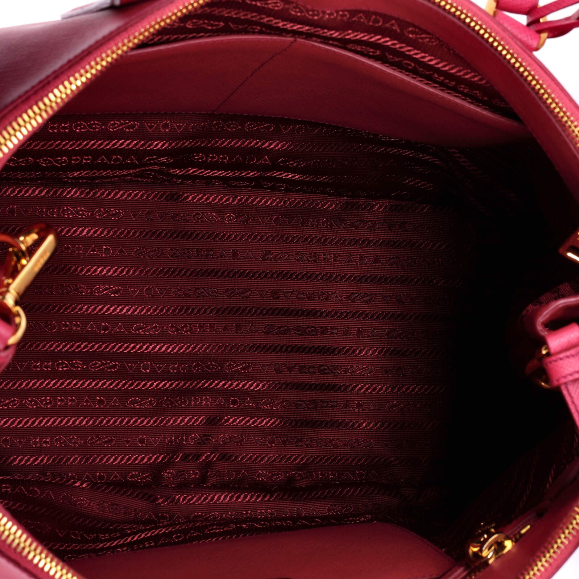 Prada Double Zip Lux Tote Saffiano Leather Medium Size ONE SIZE - 4 Thumbnail