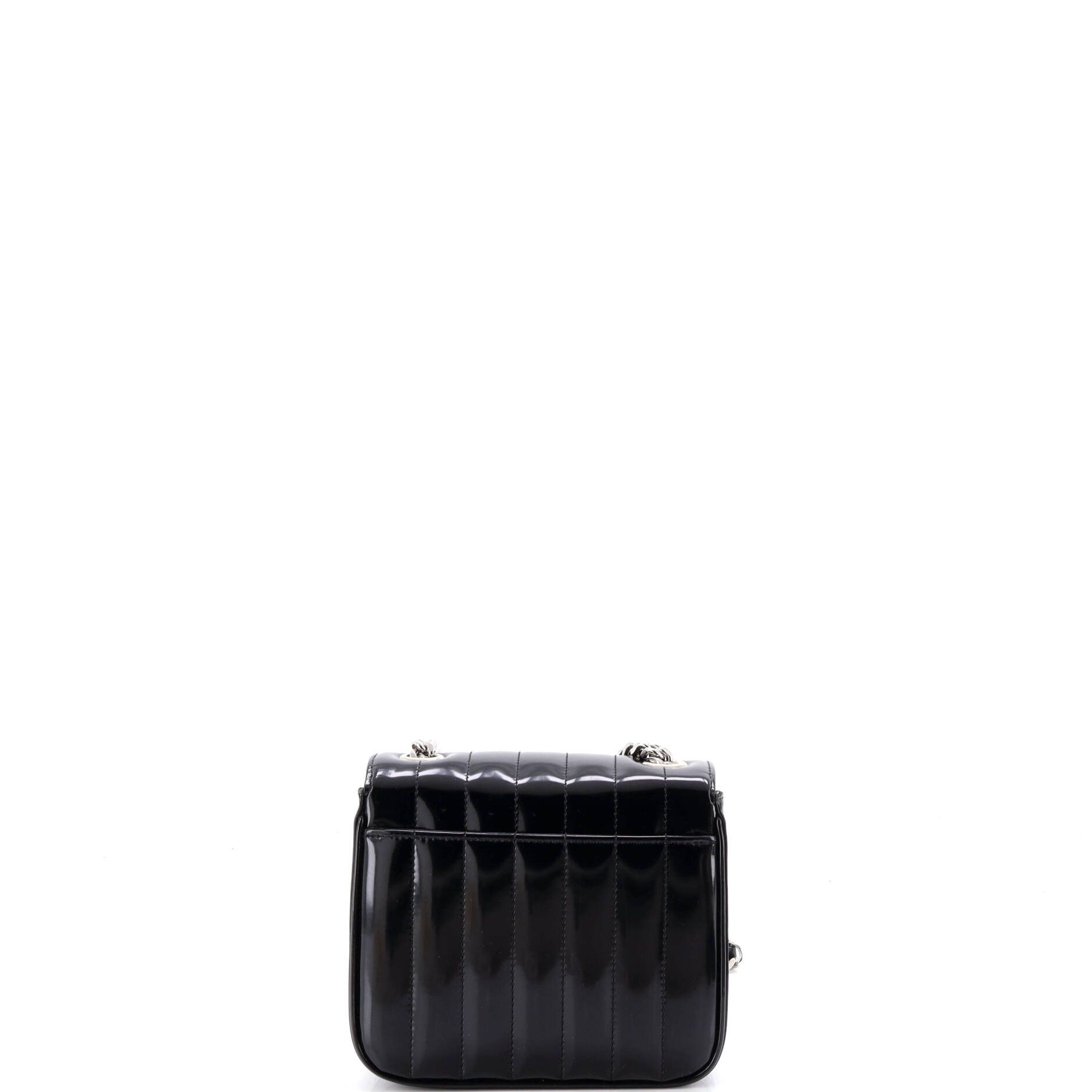 Saint Laurent Paris Vicky Crossbody Bag Vertical Quilted Patent Small Size ONE SIZE - 2 Thumbnail