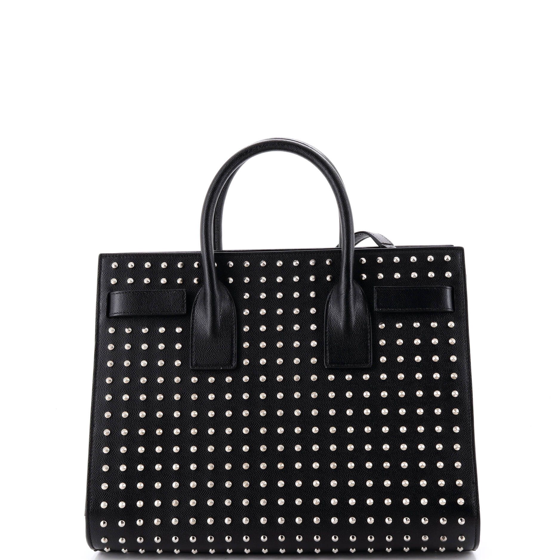 Saint Laurent Paris Sac de Jour Bag Studded Leather Small Size ONE SIZE - 2 Thumbnail