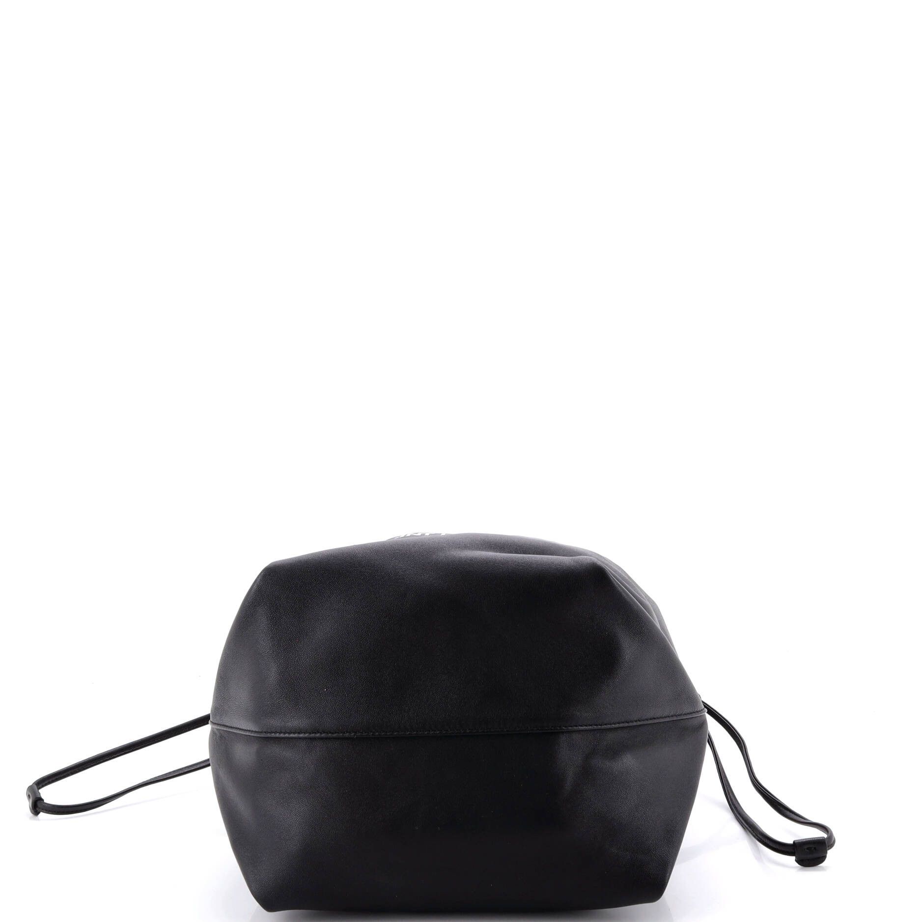 Saint Laurent Paris Teddy Bucket Bag Leather Large Size ONE SIZE - 4 Thumbnail