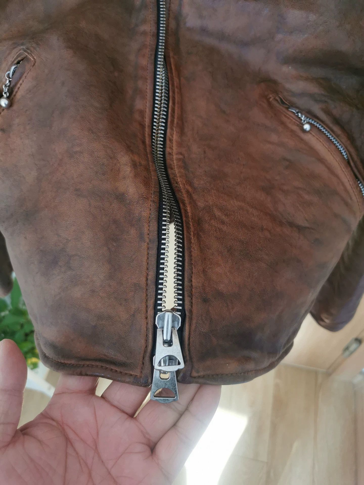 Vintage The Deck Motorcycle Leather Jacket Size US M / EU 48-50 / 2 - 5 Thumbnail