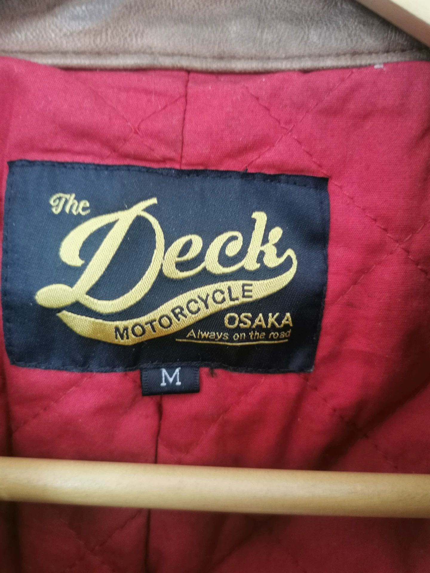 Vintage The Deck Motorcycle Leather Jacket Size US M / EU 48-50 / 2 - 3 Thumbnail